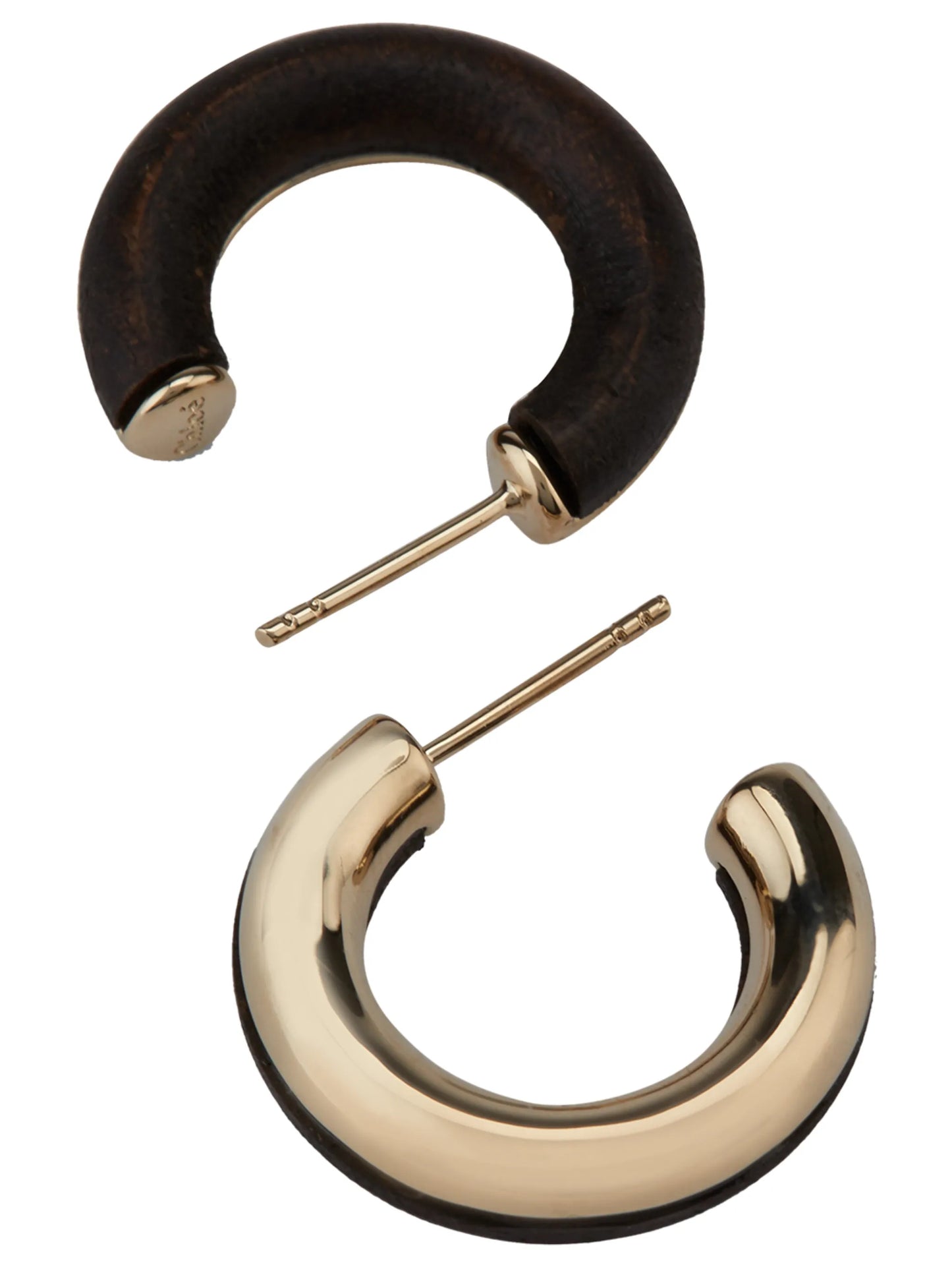 Jamie wood hoop earrings