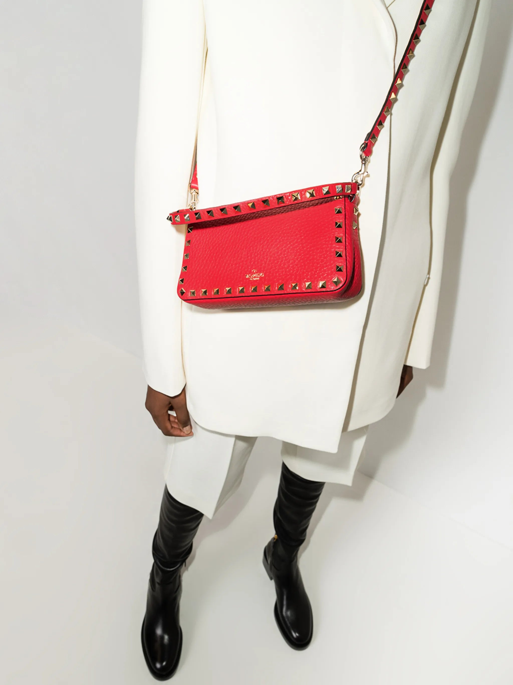 Rockstud-embellished mini bag