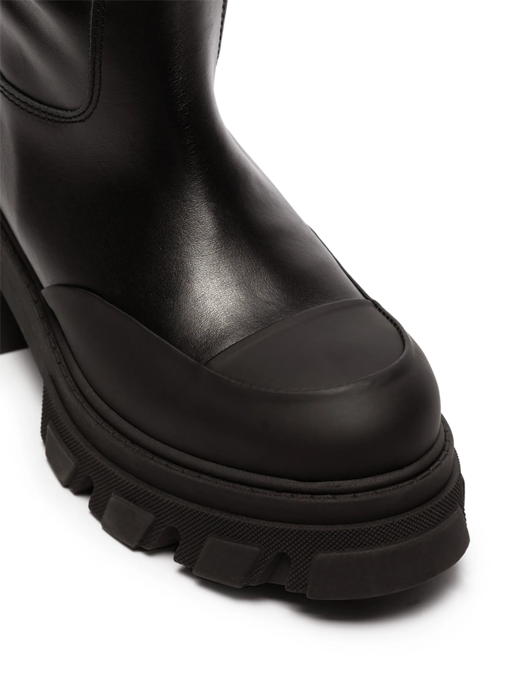 ridged-sole knee-high boots