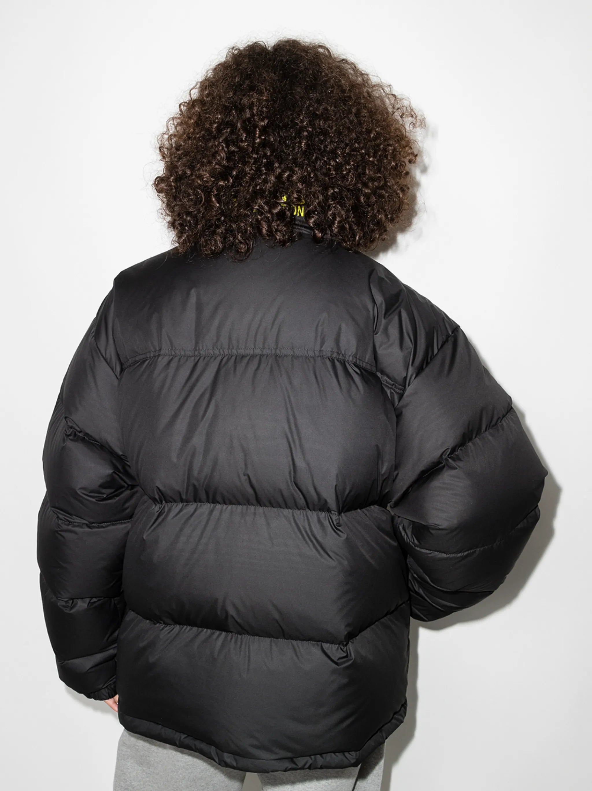 logo-print puffer jacket