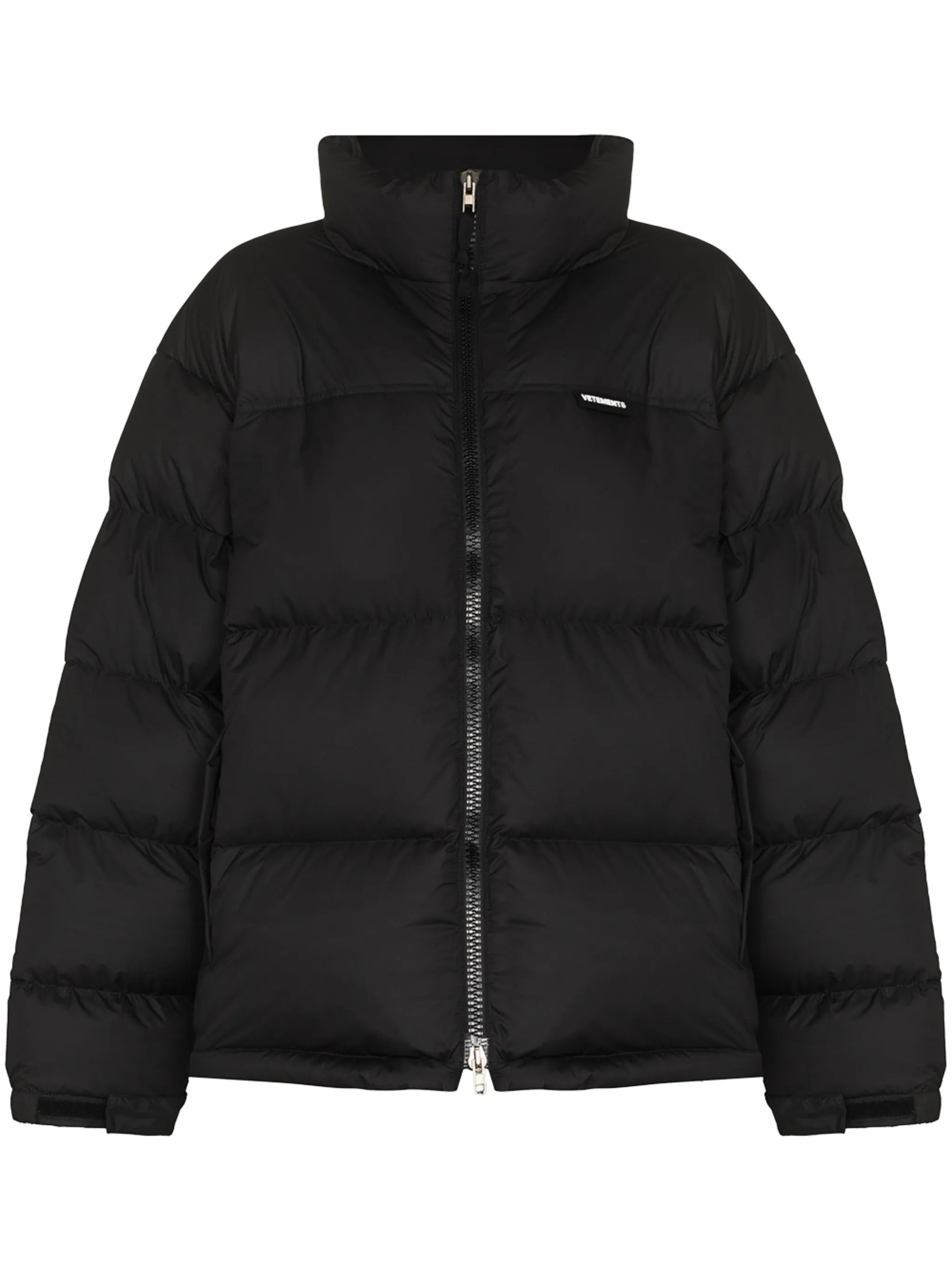 logo-print puffer jacket