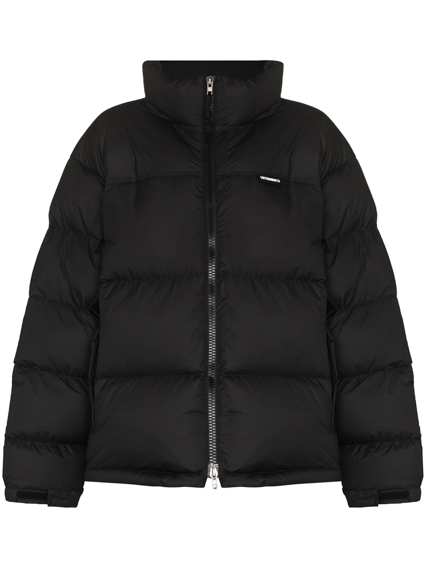logo-print puffer jacket