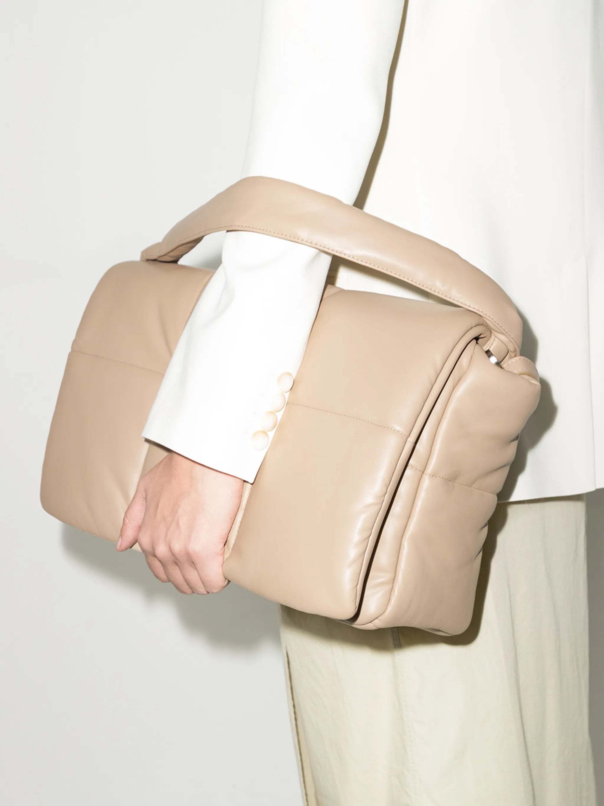Wanda padded quilted shoulder bag