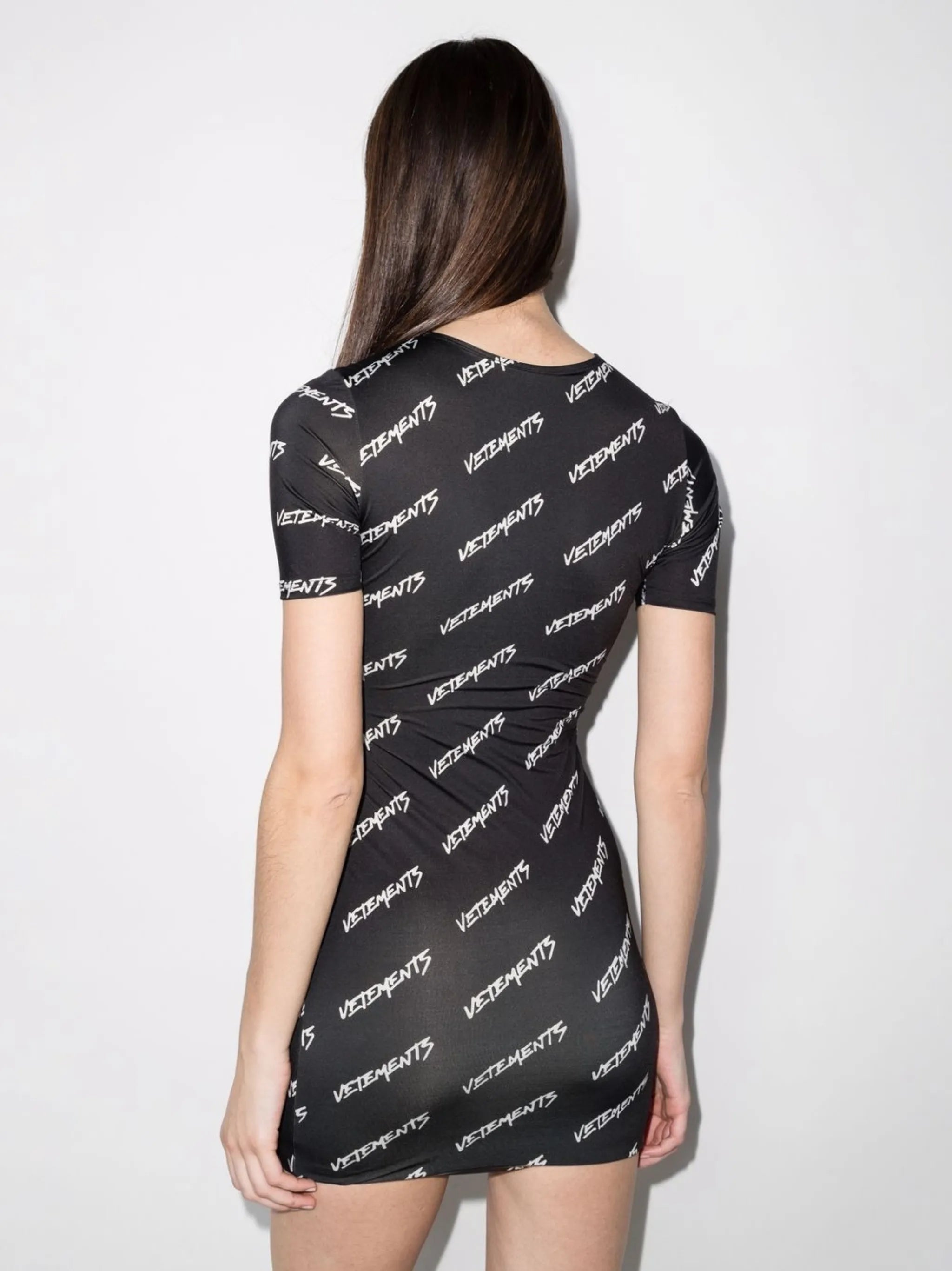 logo-print T-shirt dress