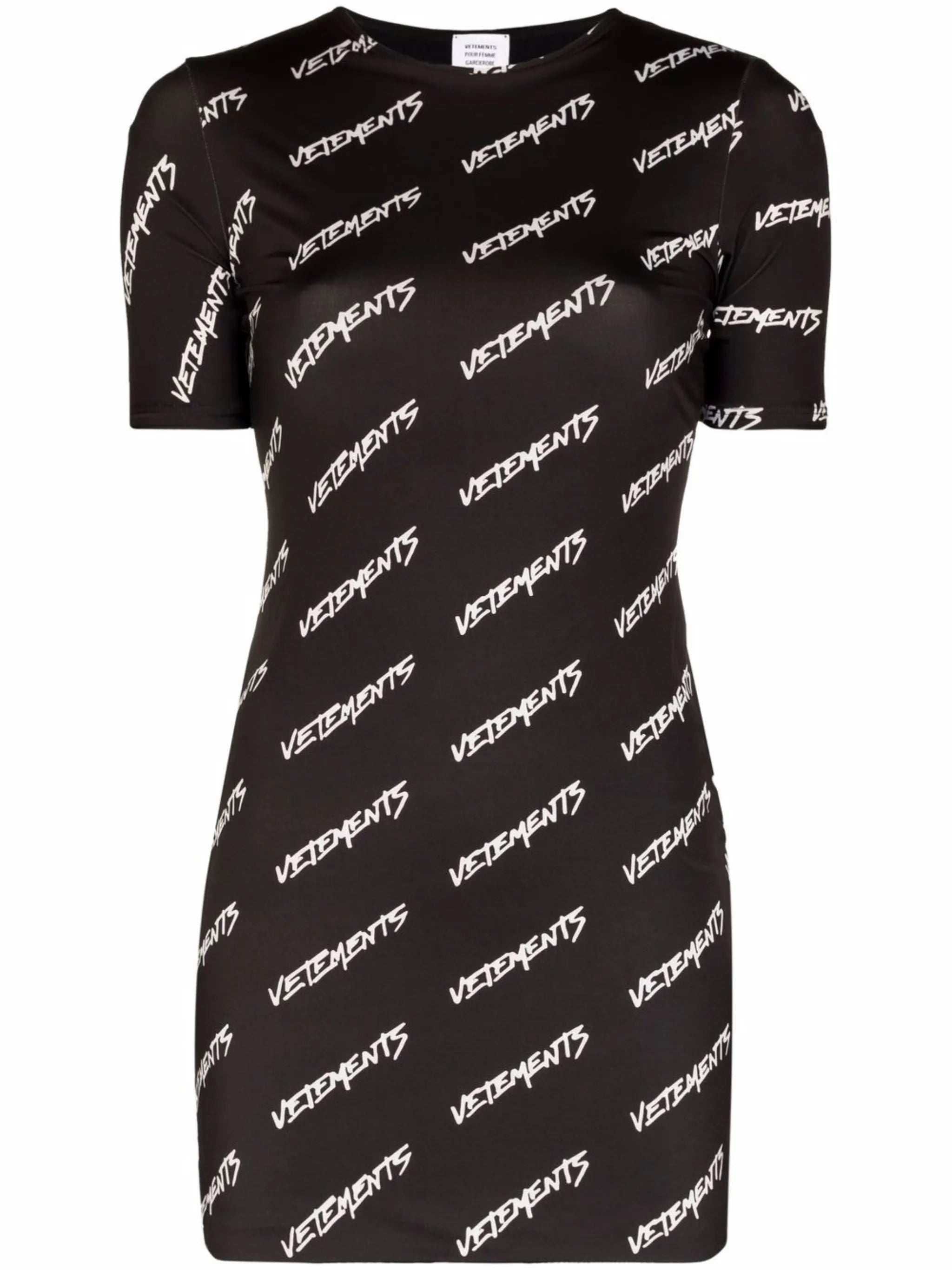 logo-print T-shirt dress
