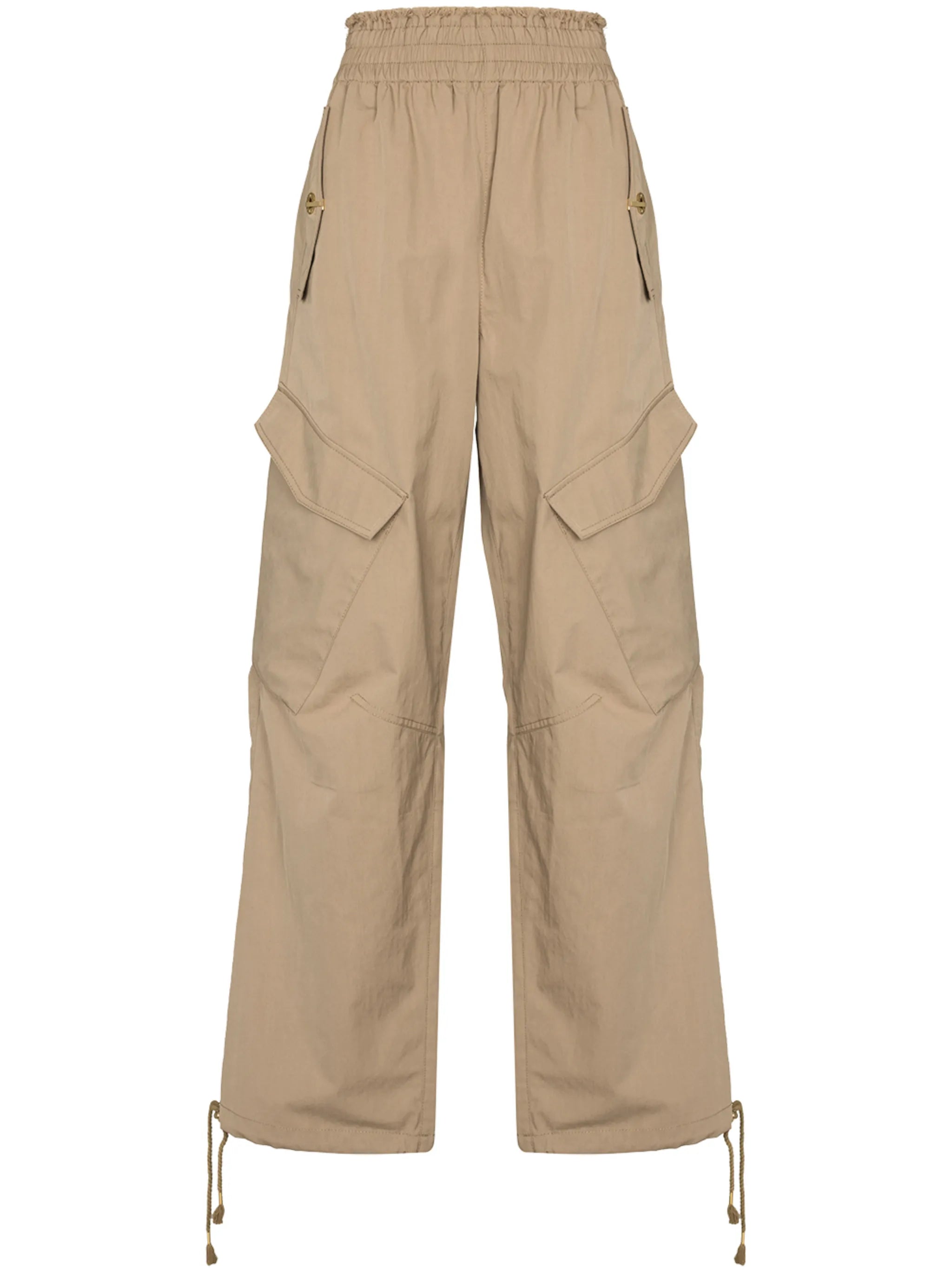 wide-leg cargo trousers