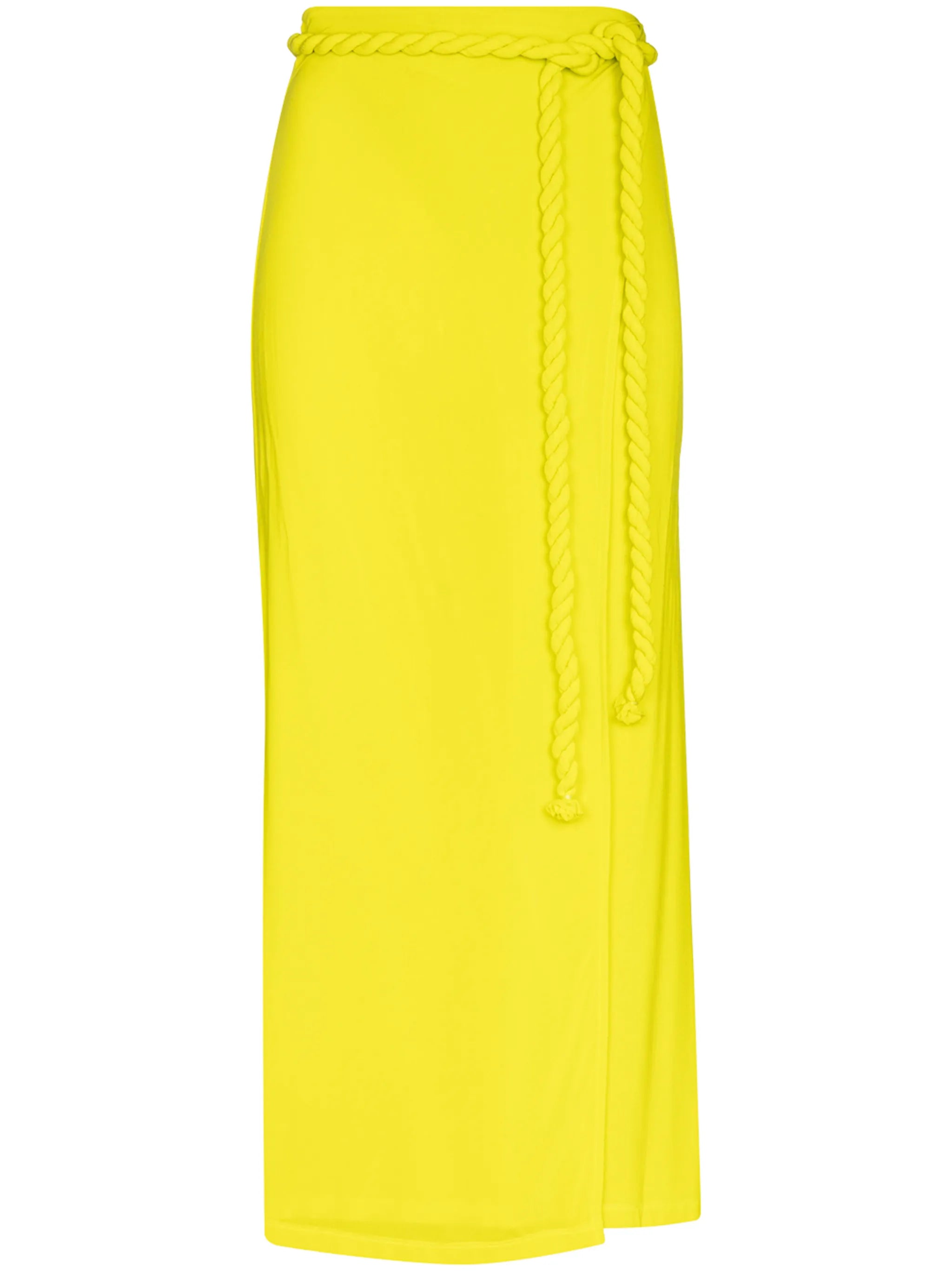 rope tie midi skirt