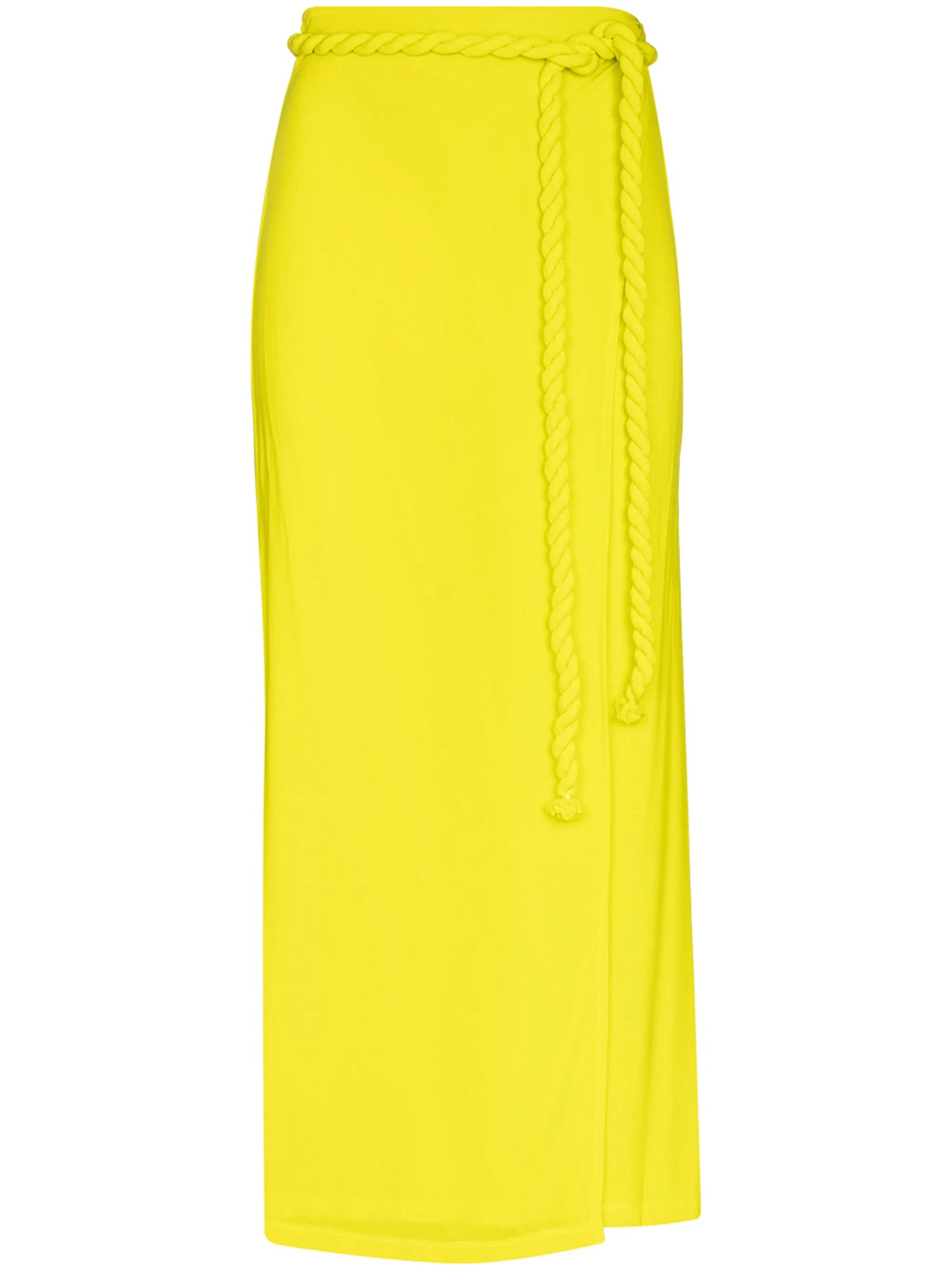 rope tie midi skirt