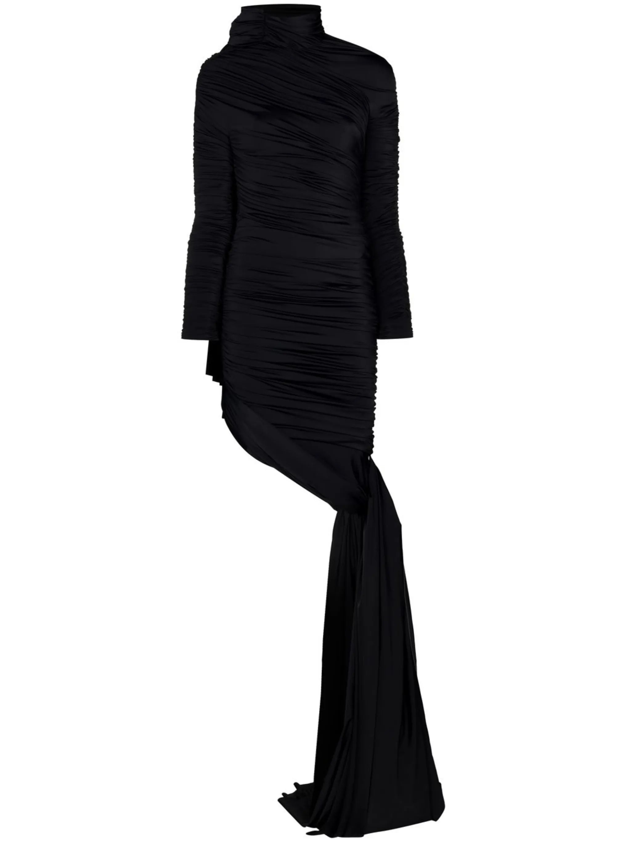Twisted Knots ruched draped dress
