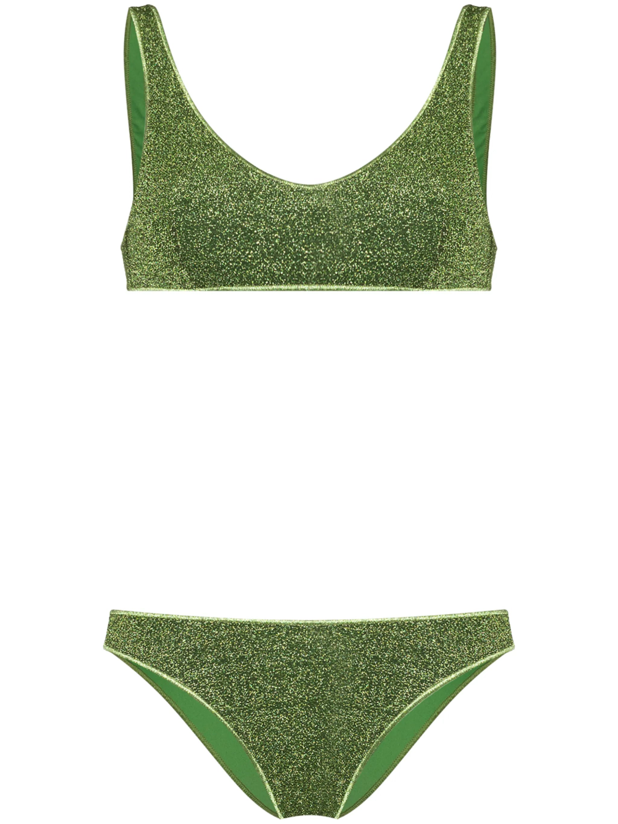 Lumière Sporty lurex bikini set