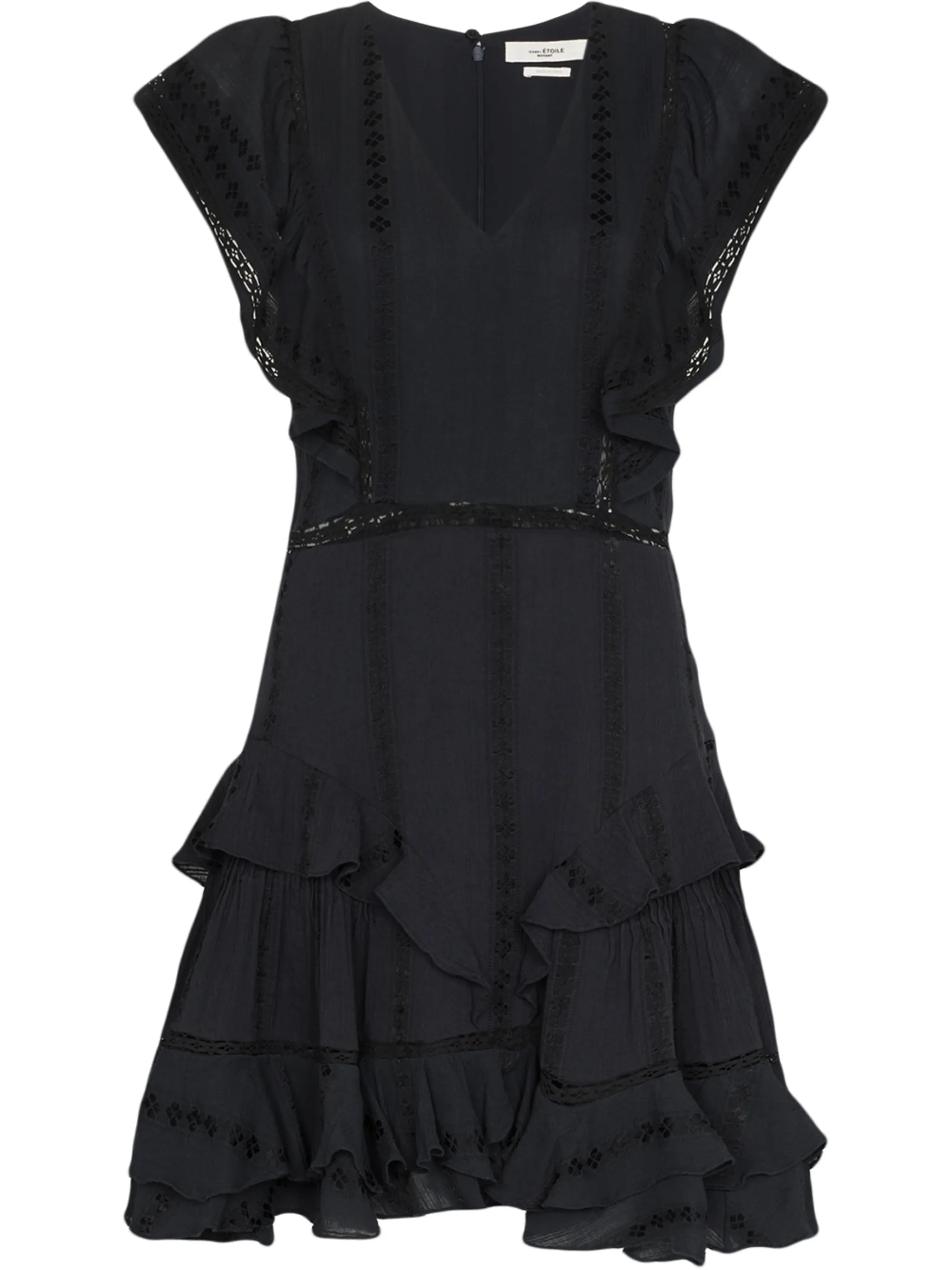 Jaudrey ruffle-trim dress