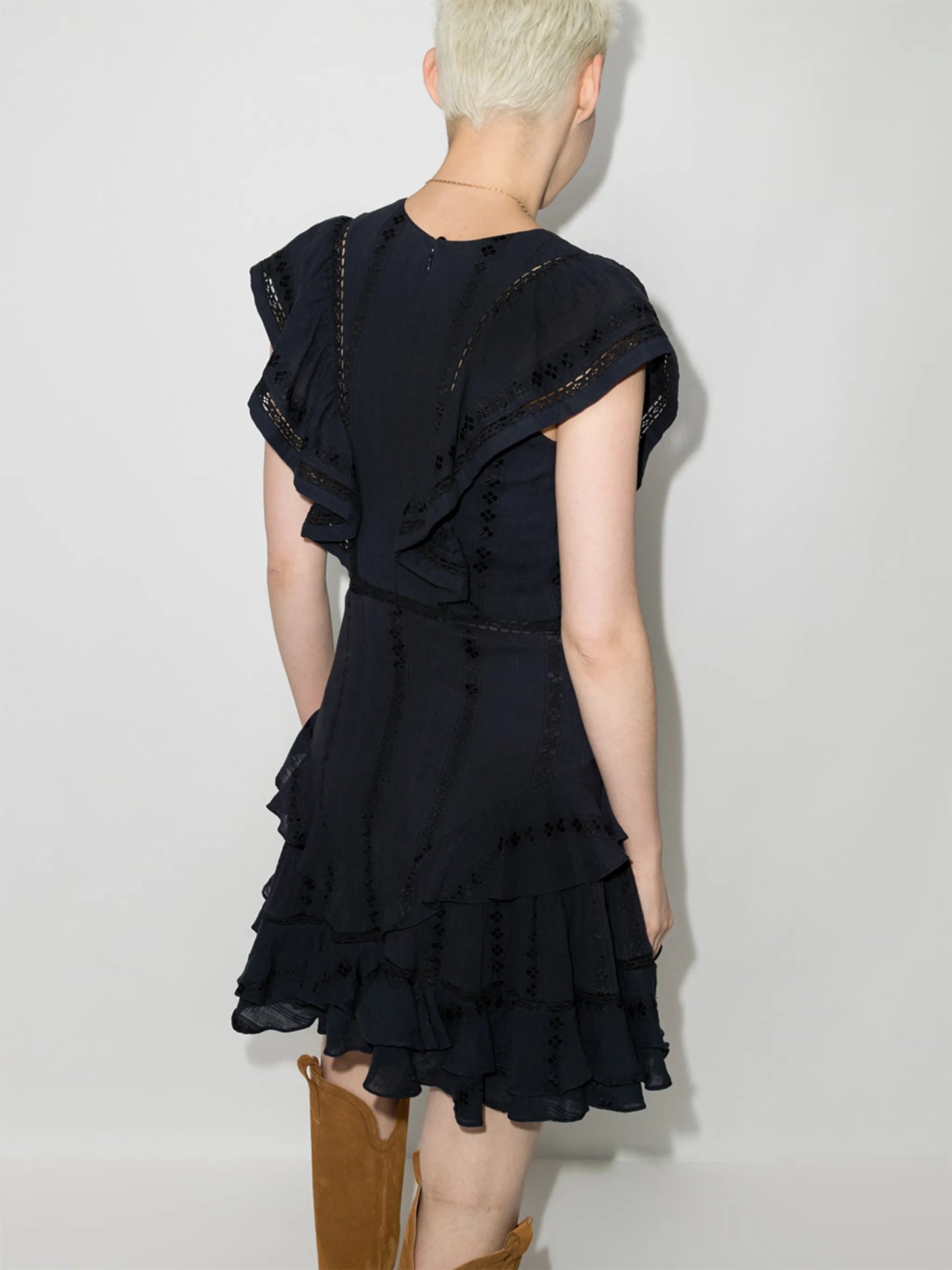 Jaudrey ruffle-trim dress