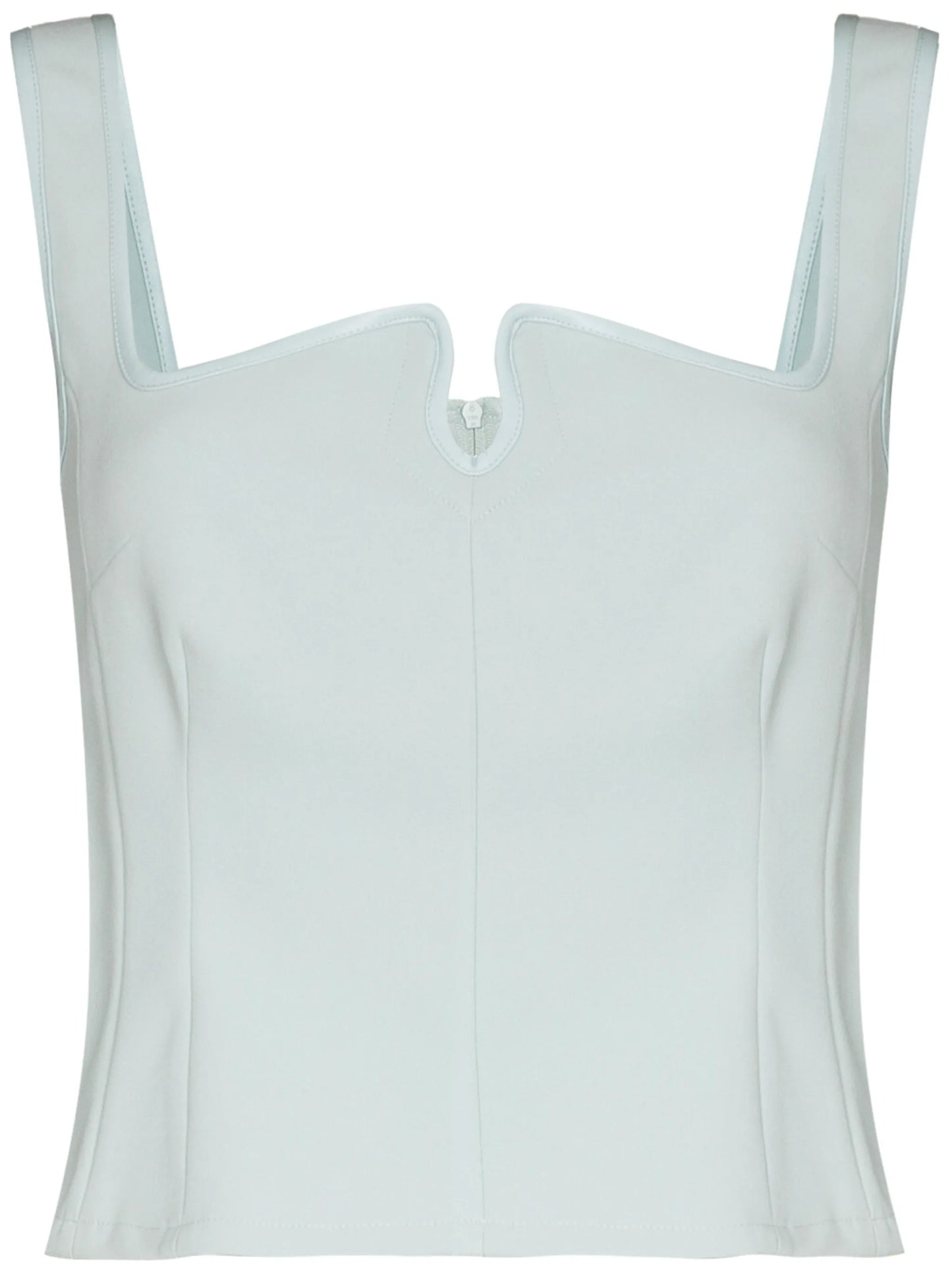 Diamond sateen-trim top