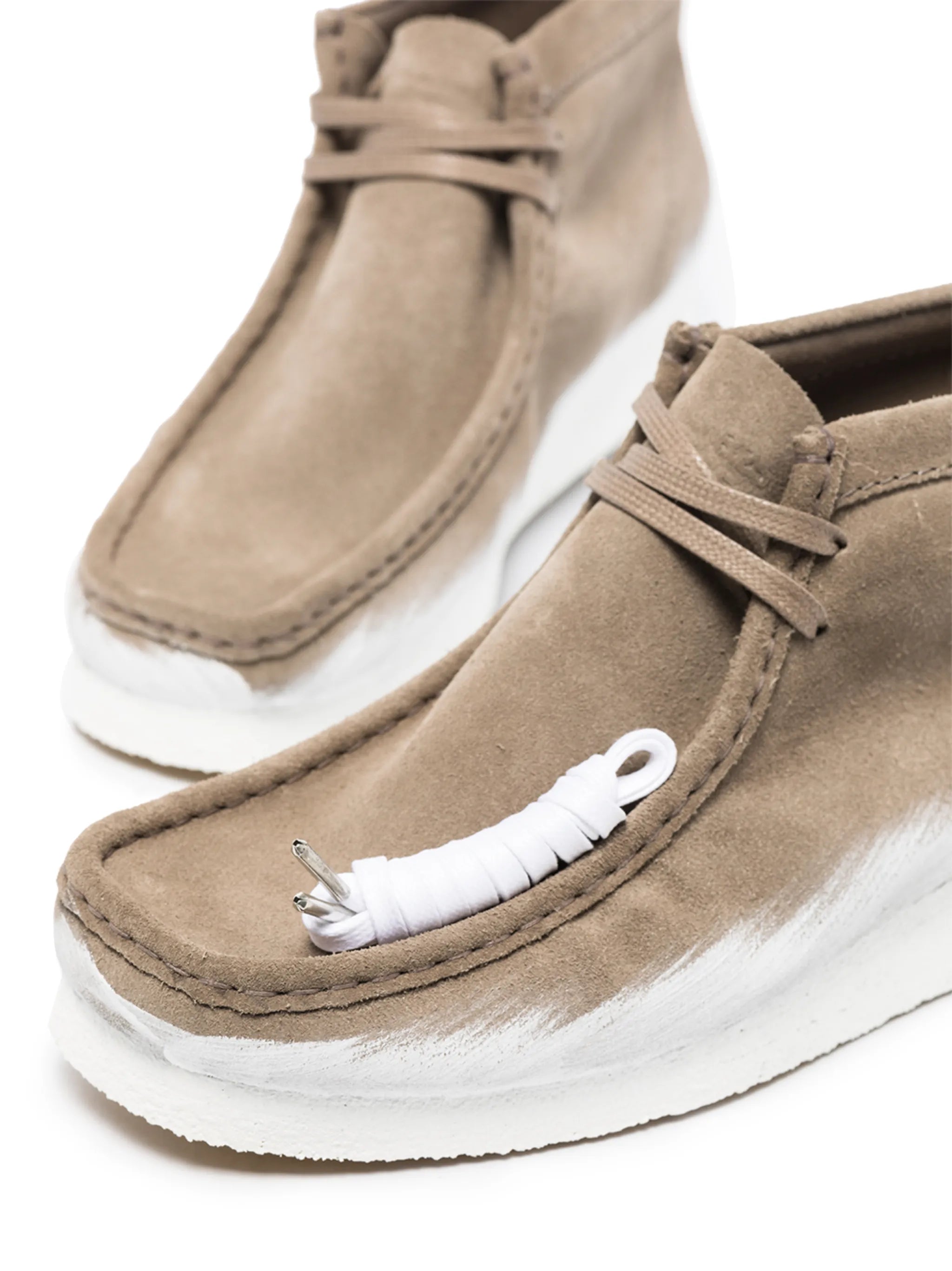 Wallabee suede boots