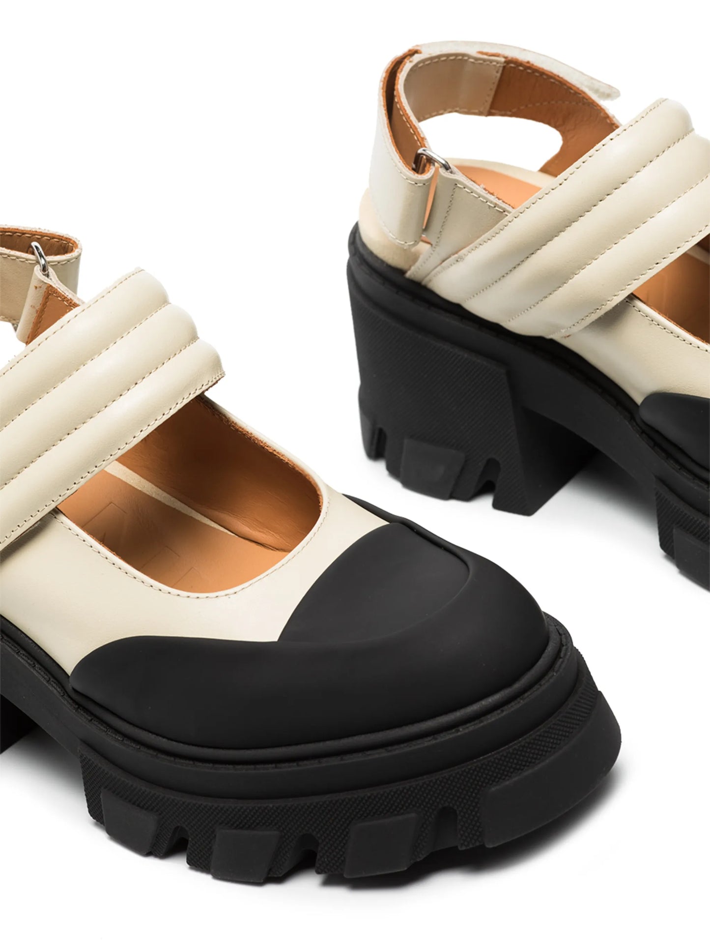 chunky-heel slingback pumps