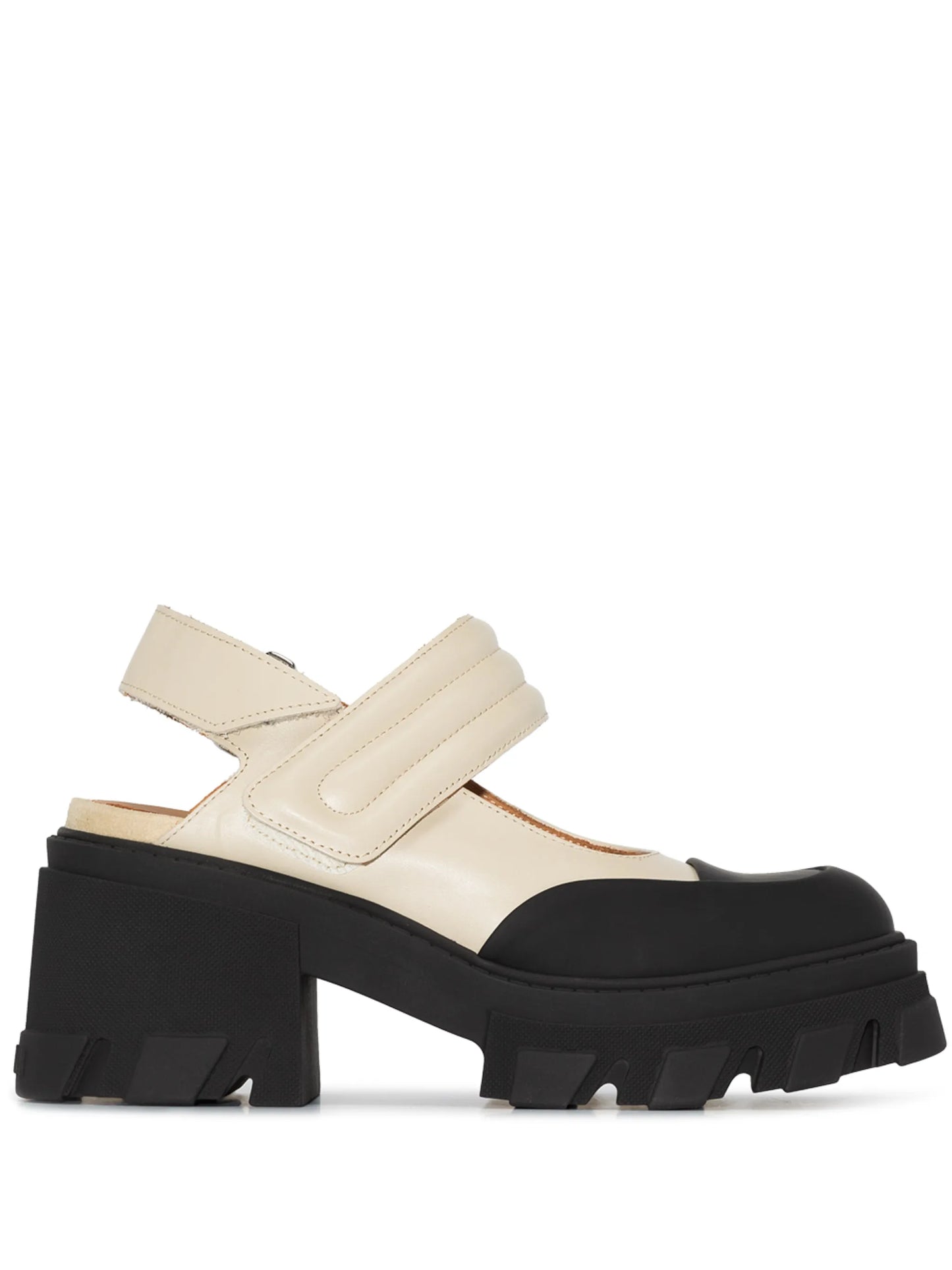 chunky-heel slingback pumps