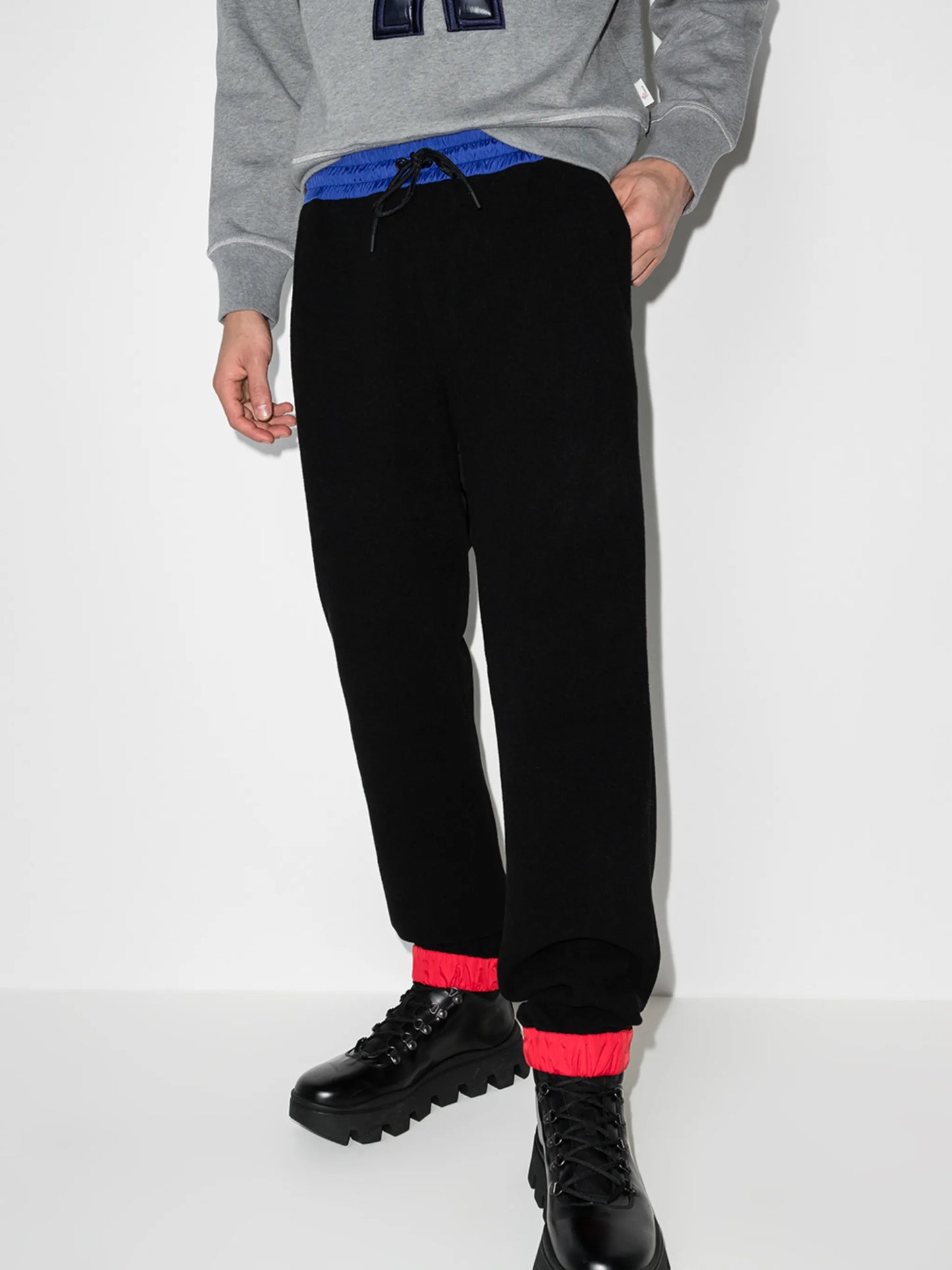 colour-block track pants