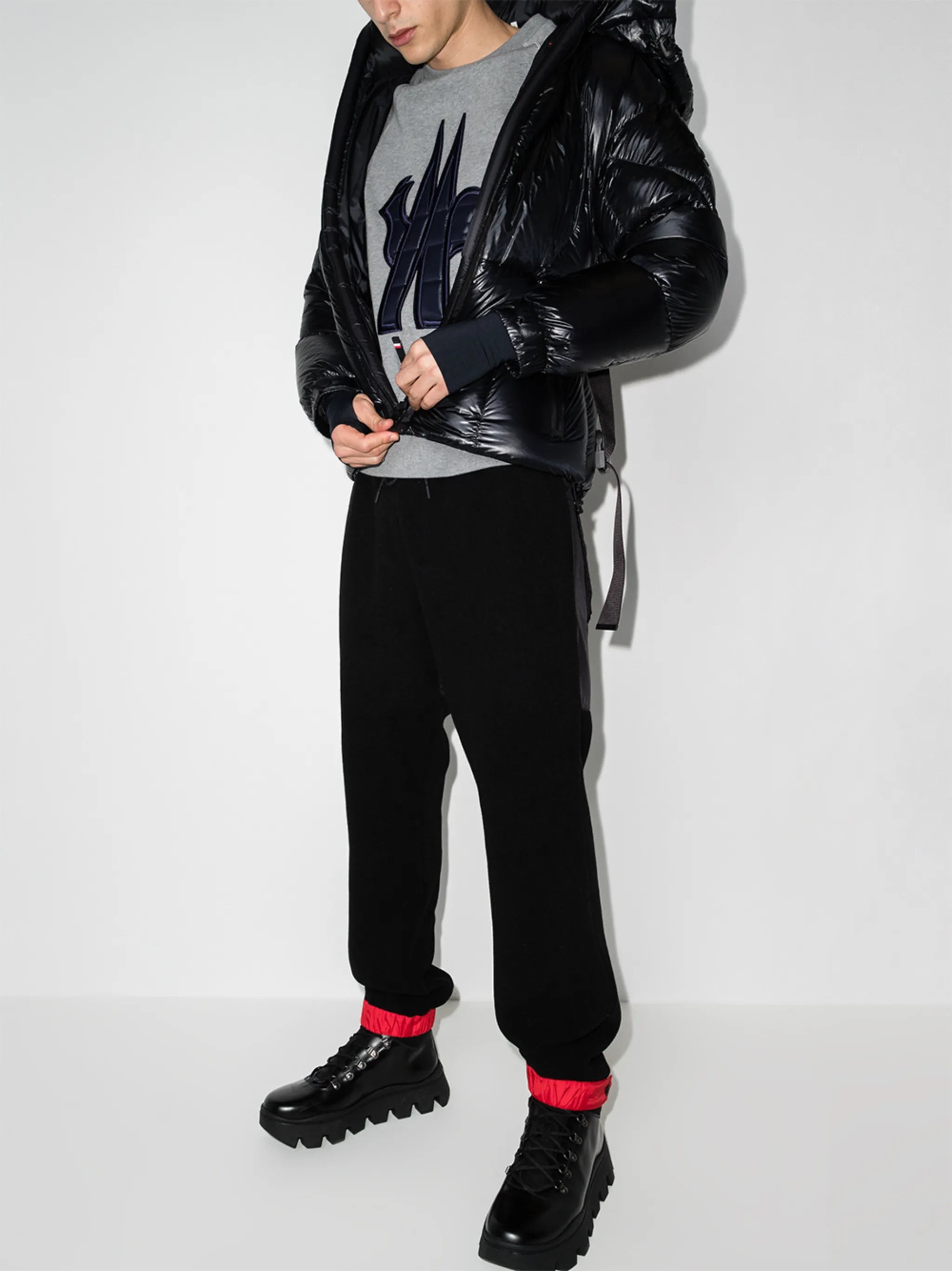 colour-block track pants