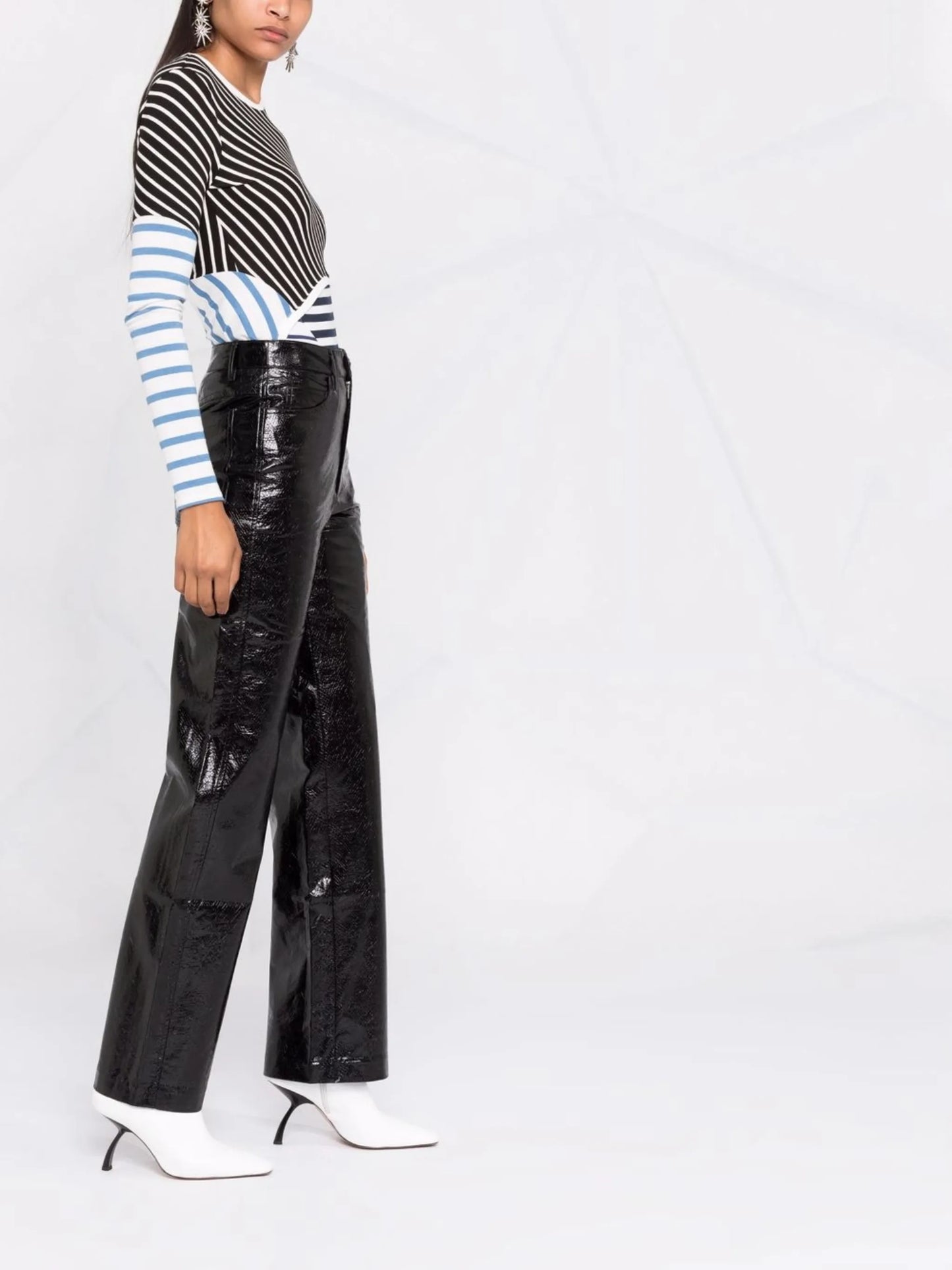 Rotie faux leather trousers