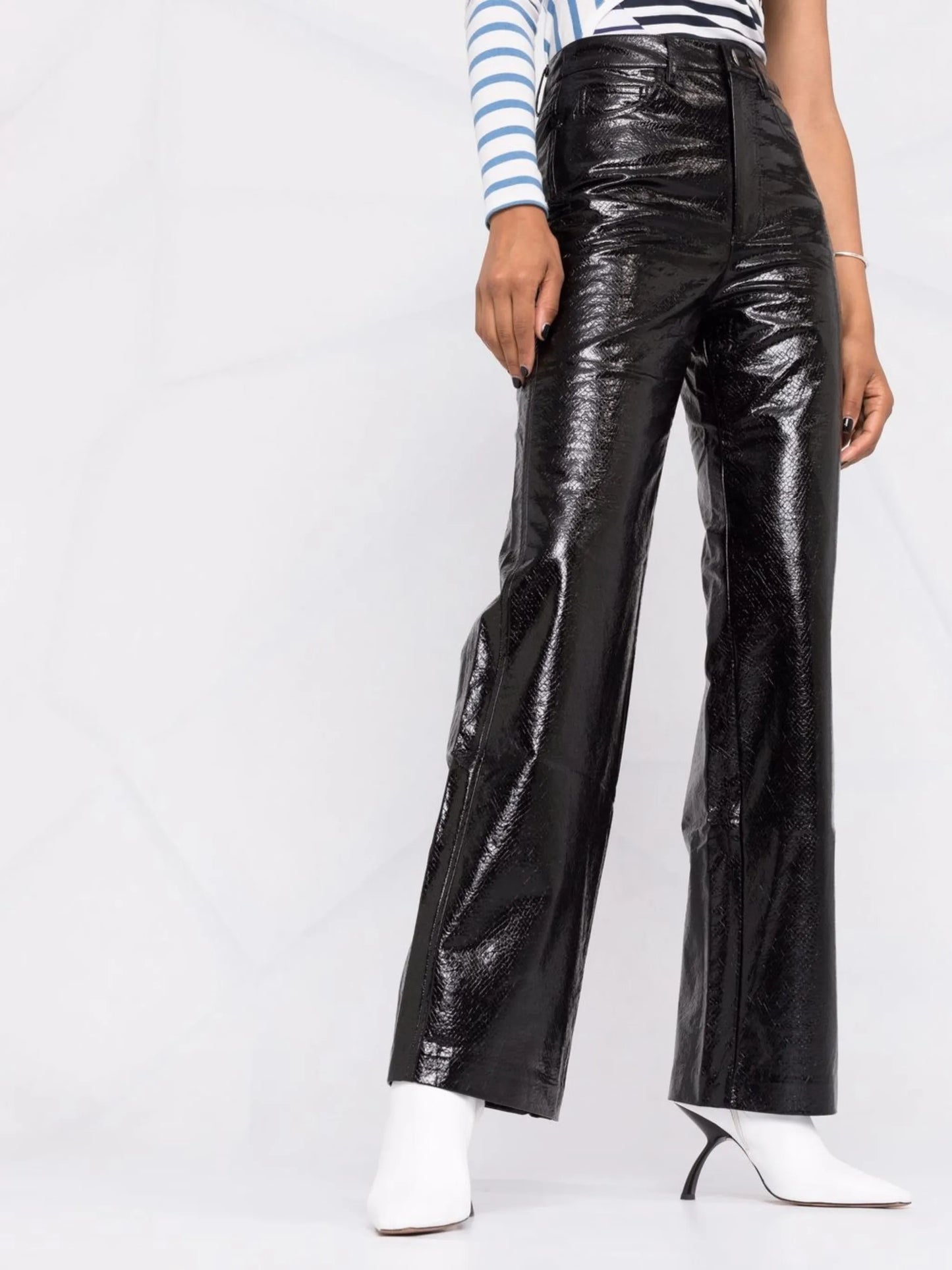 Rotie faux leather trousers