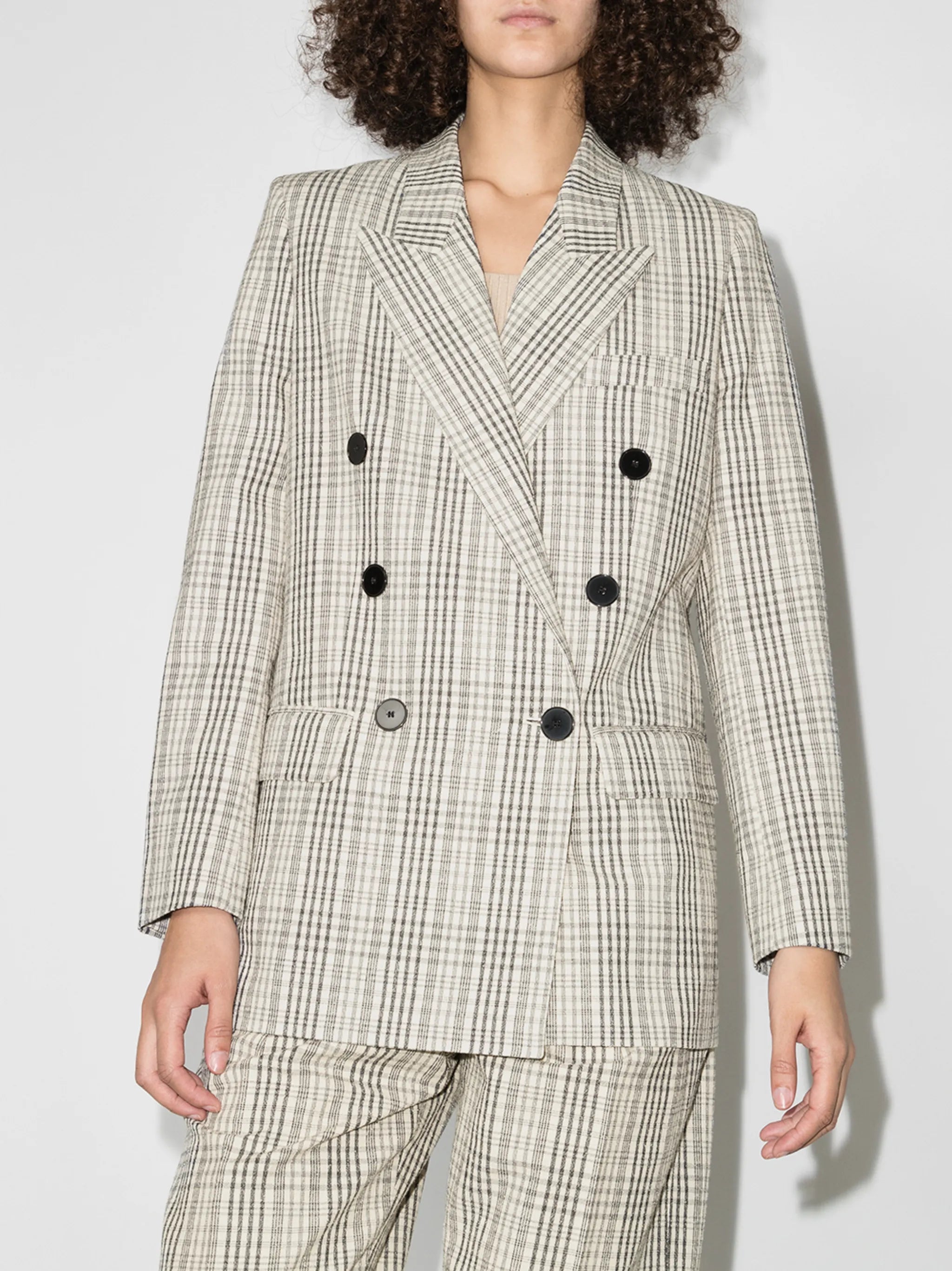 Leagaya oversized double-breasted jacket