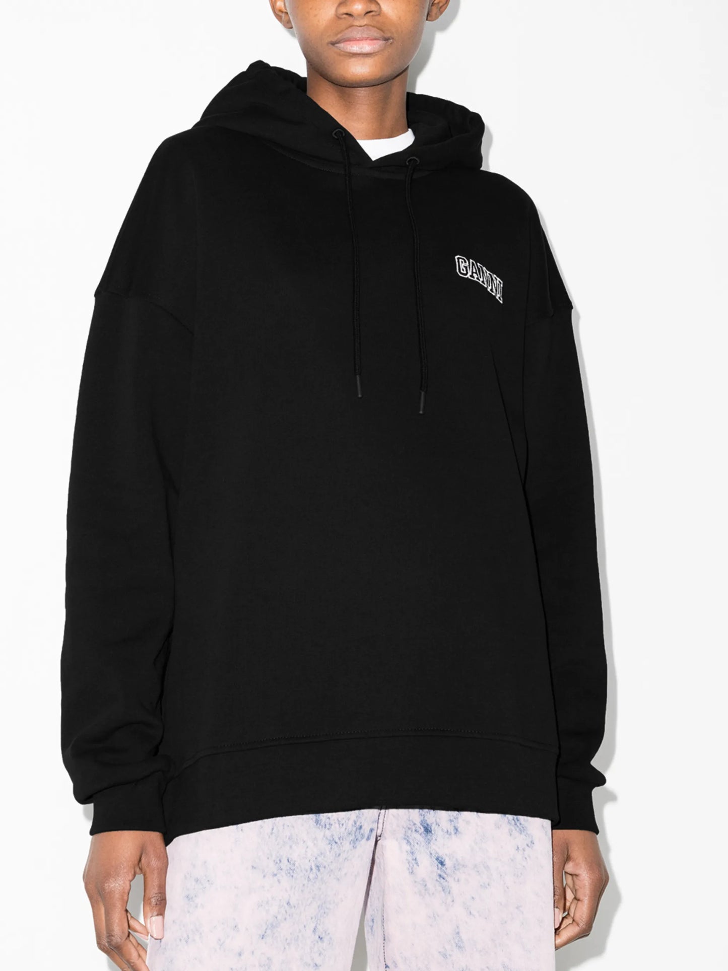 Software embroidered logo hoodie
