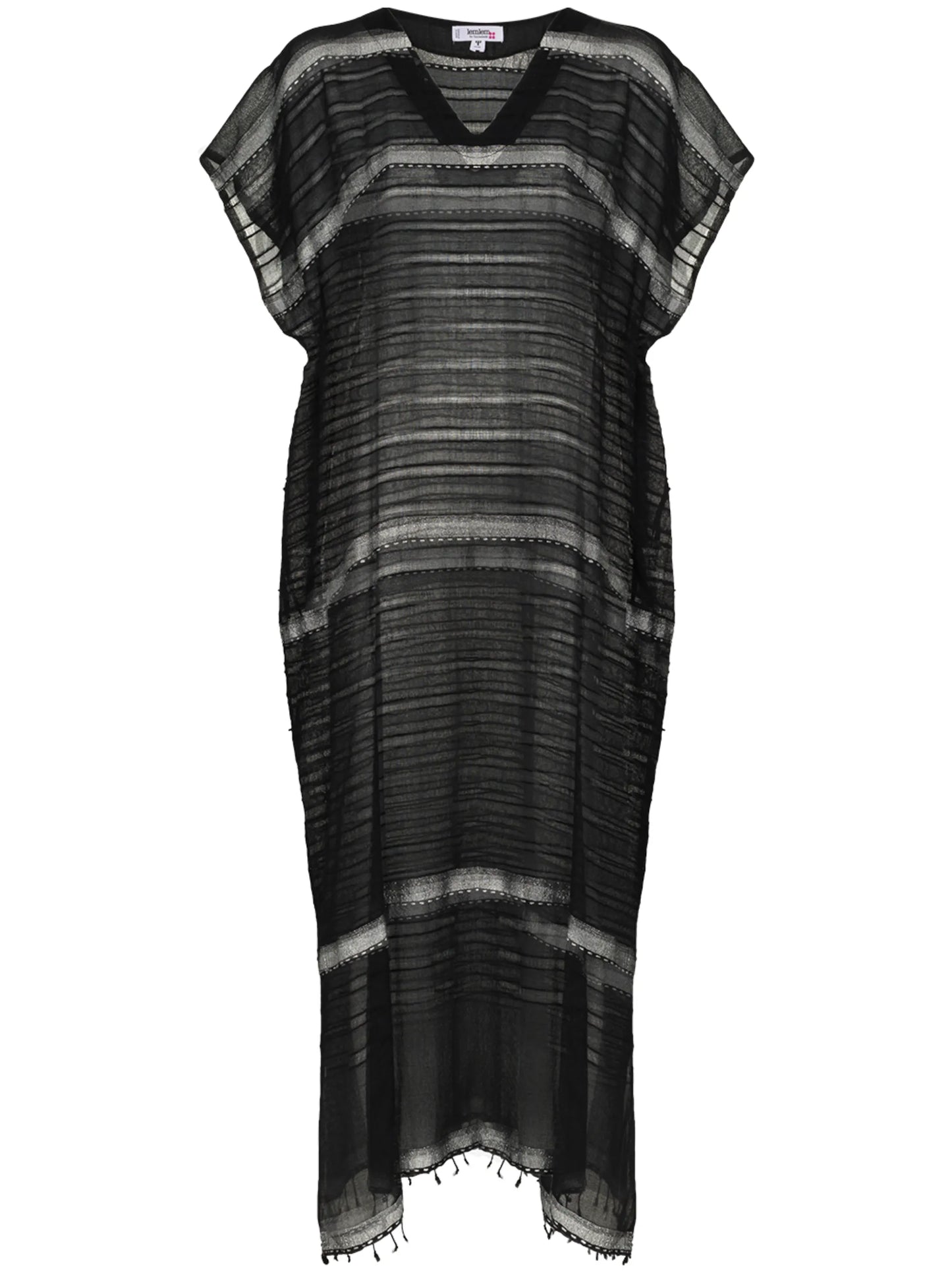 Tikuri stripe-pattern beach dress