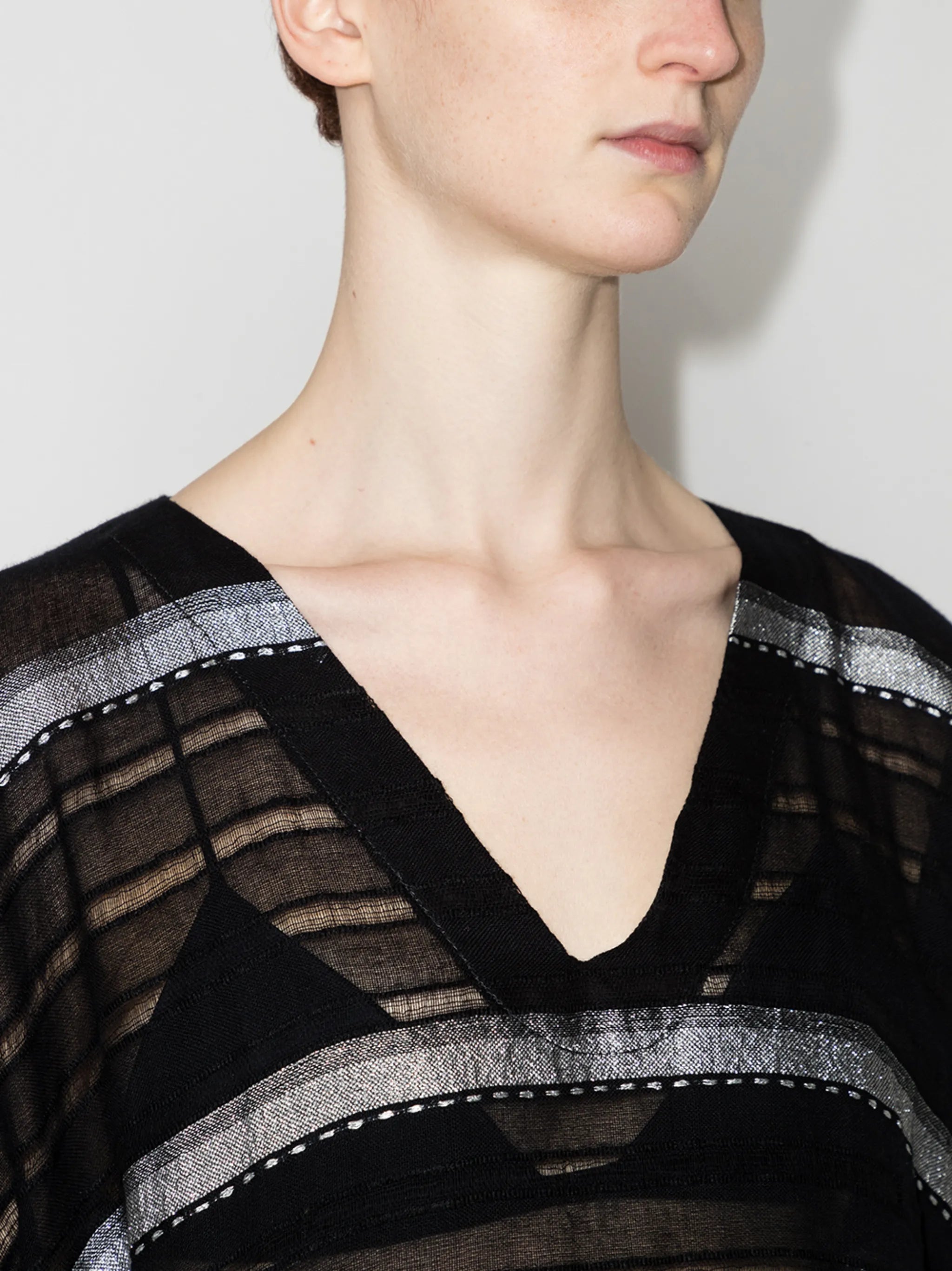 Tikuri stripe-pattern beach dress