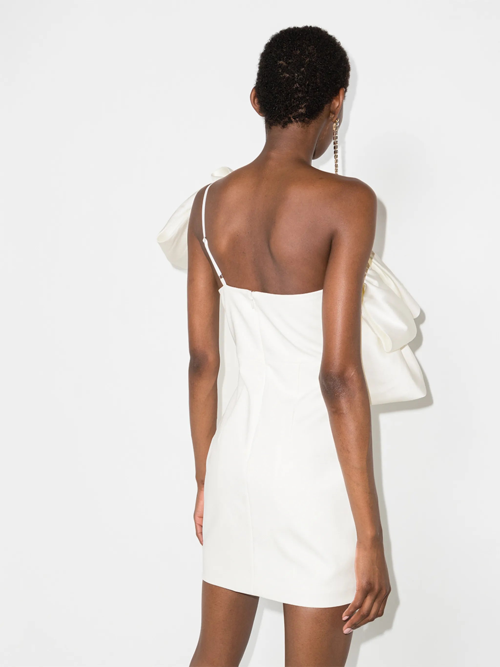 Finley ruffled one-shoulder mini dress