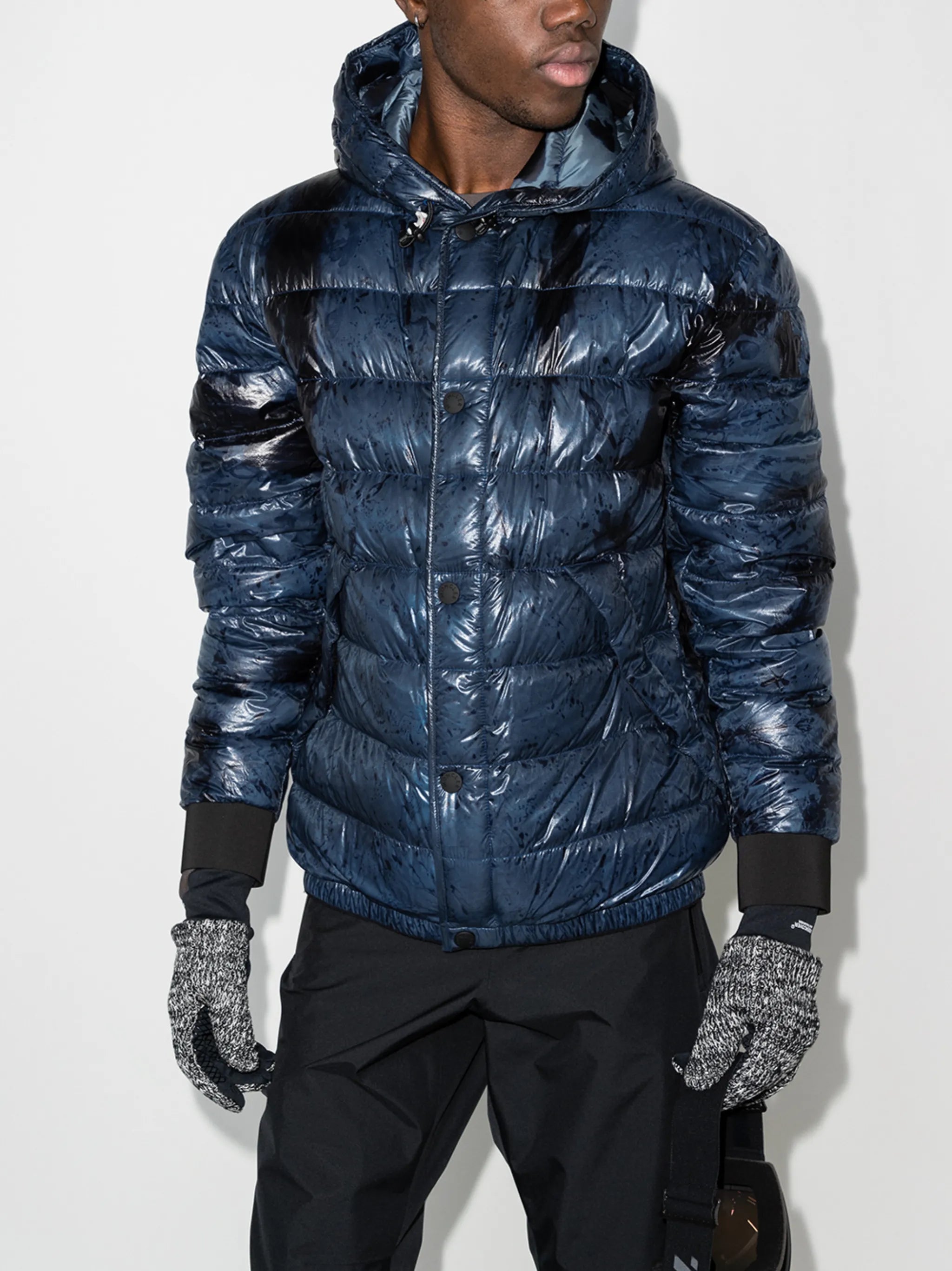 Charlos abstract-print padded jacket