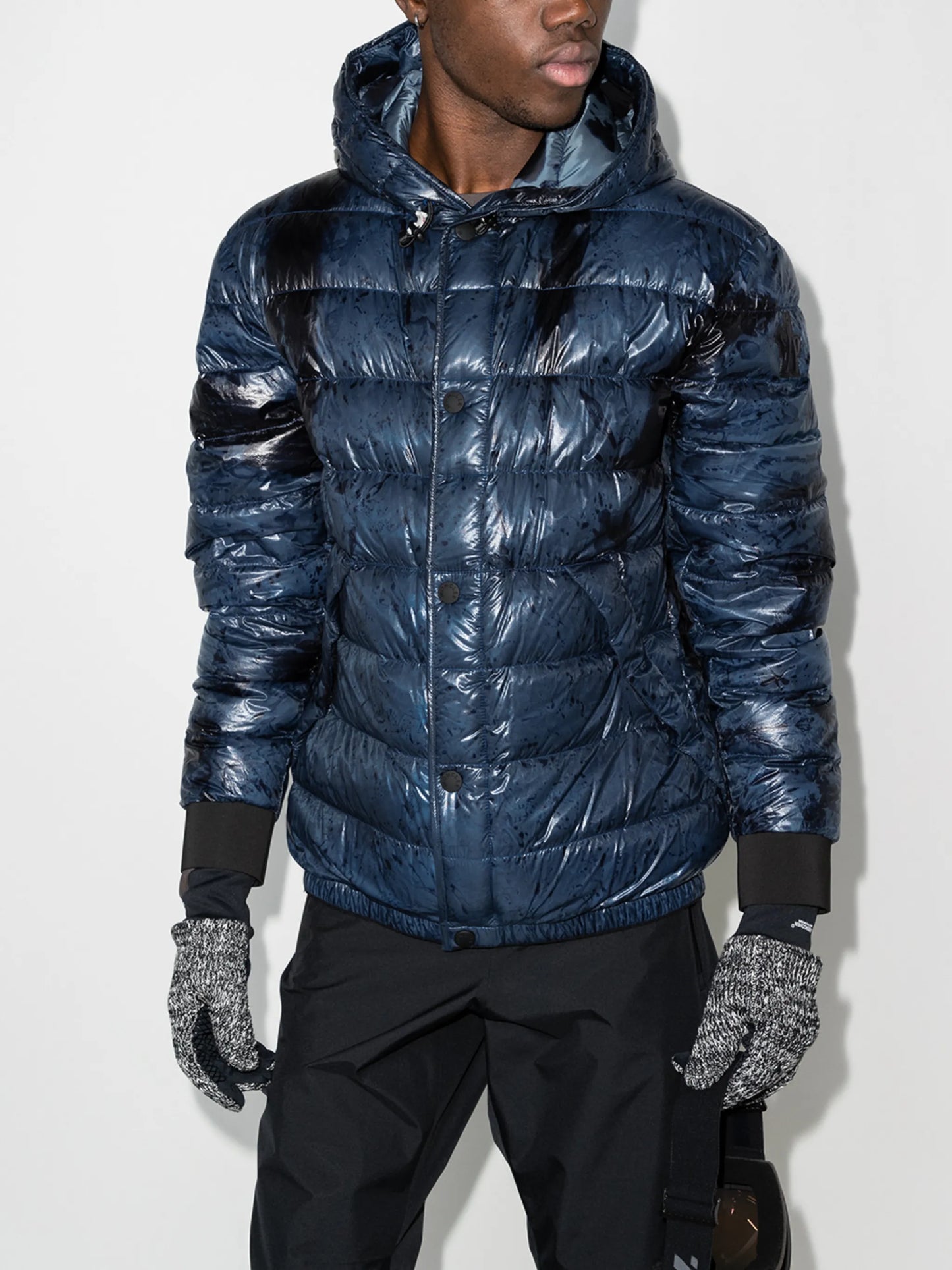 Charlos abstract-print padded jacket