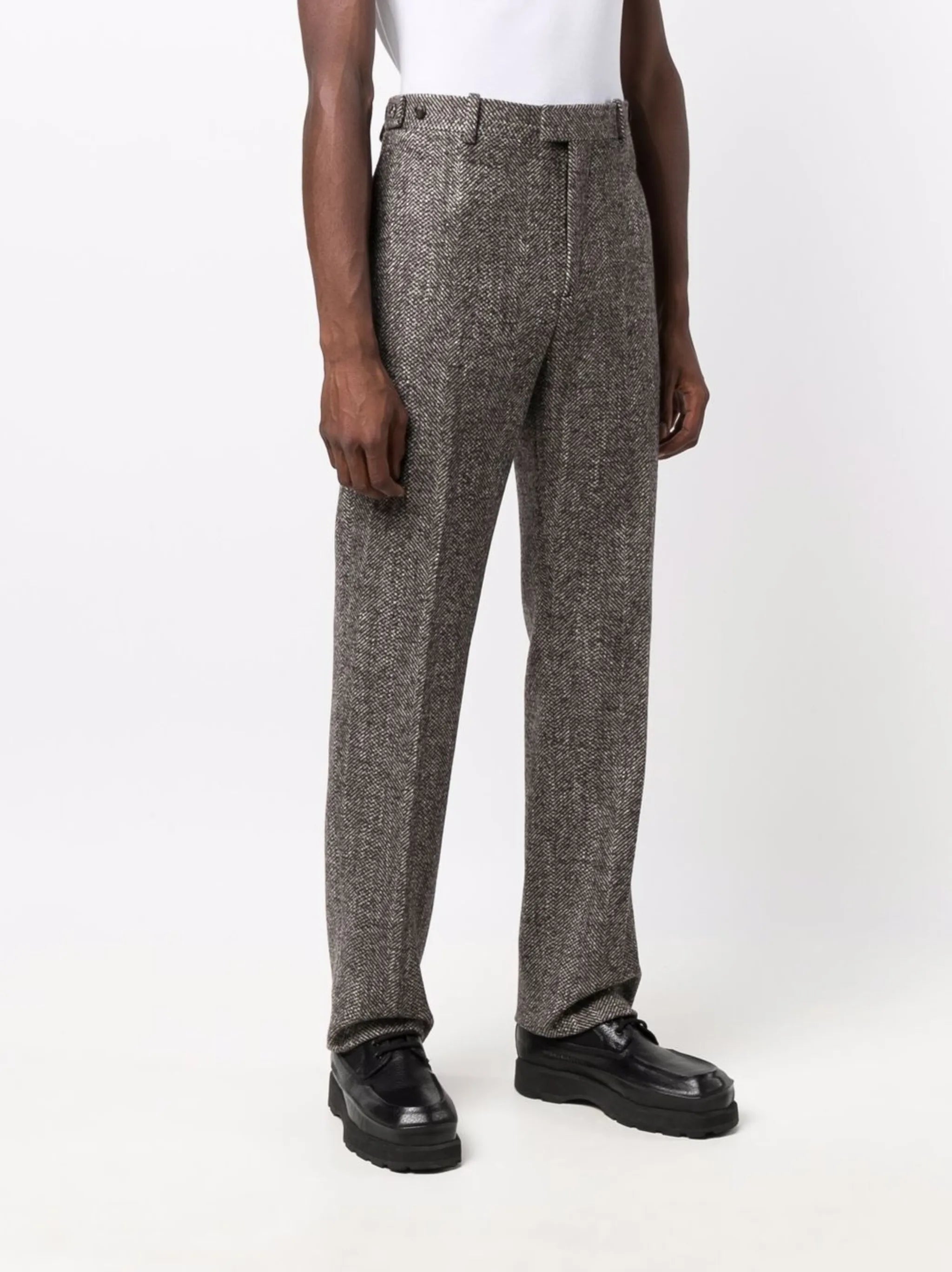 triangle pocket tailored trousers