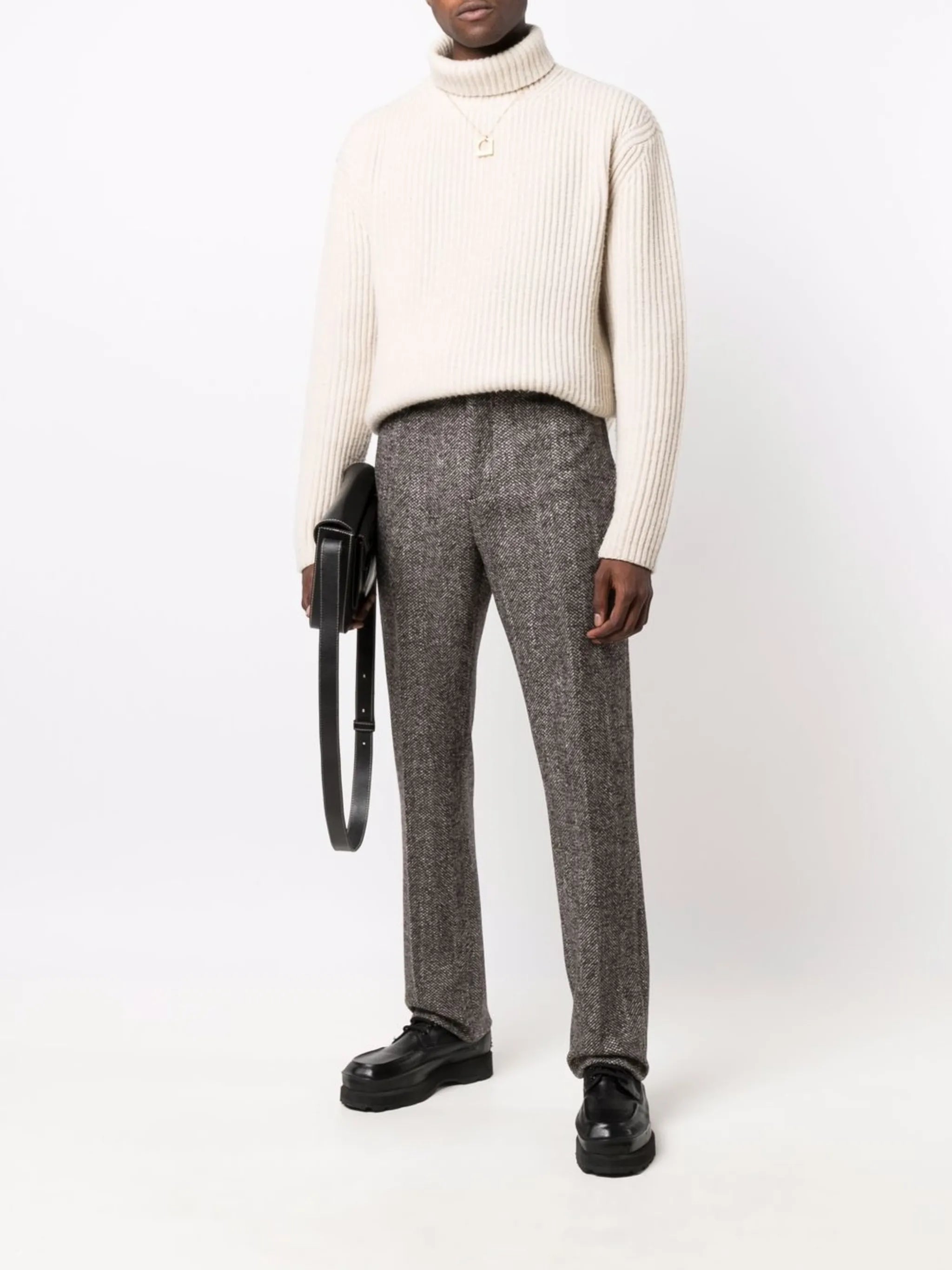 triangle pocket tailored trousers