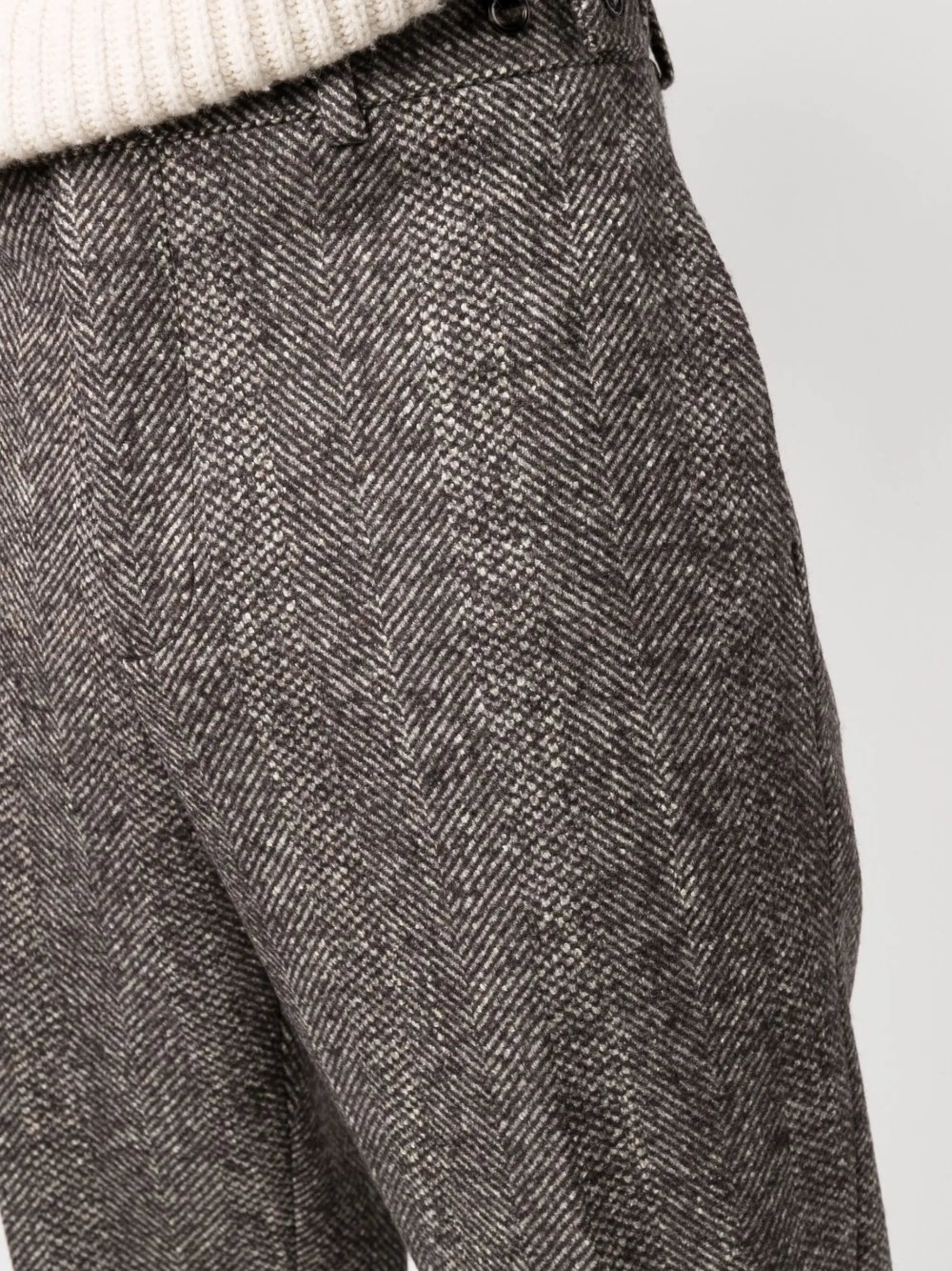 triangle pocket tailored trousers