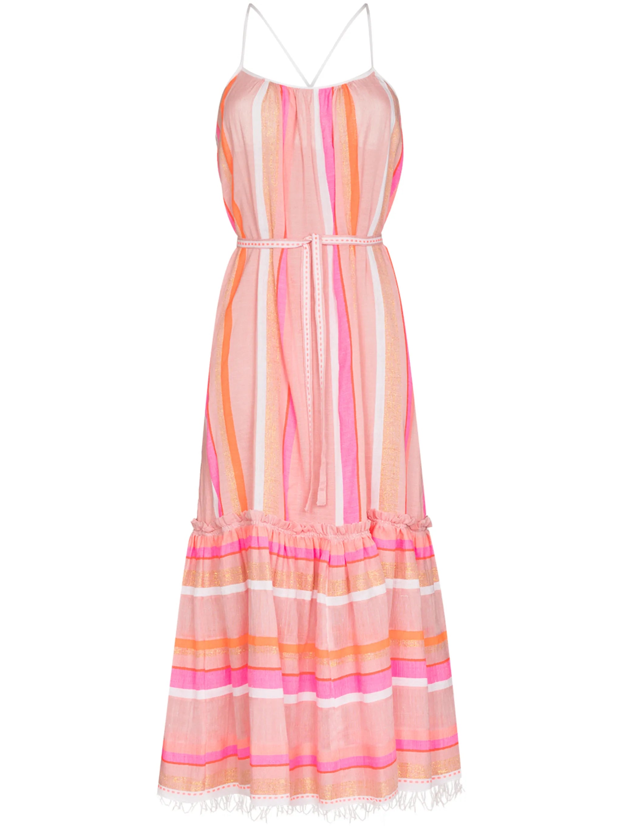 Jikirti belted midi dress