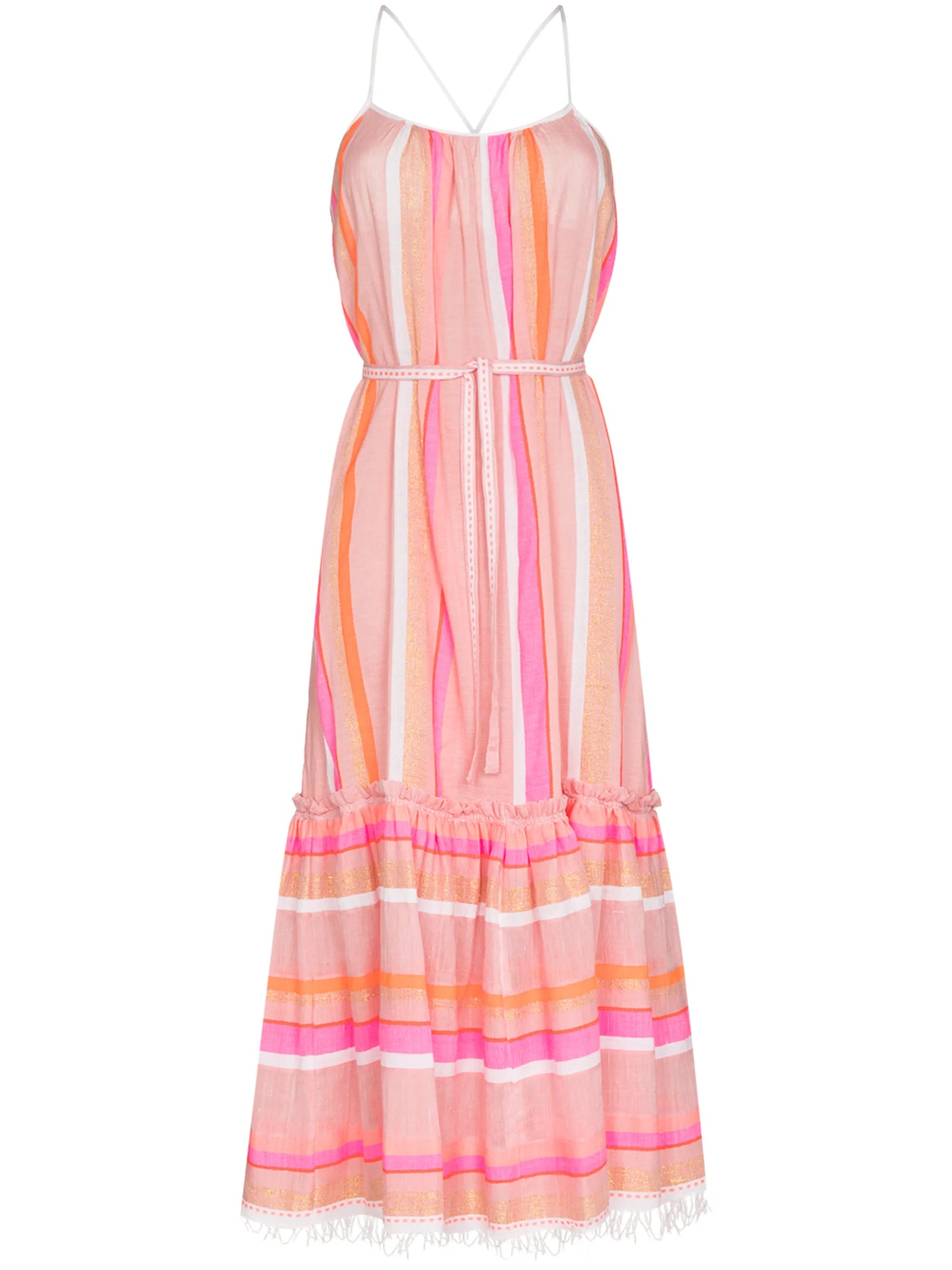 Jikirti belted midi dress