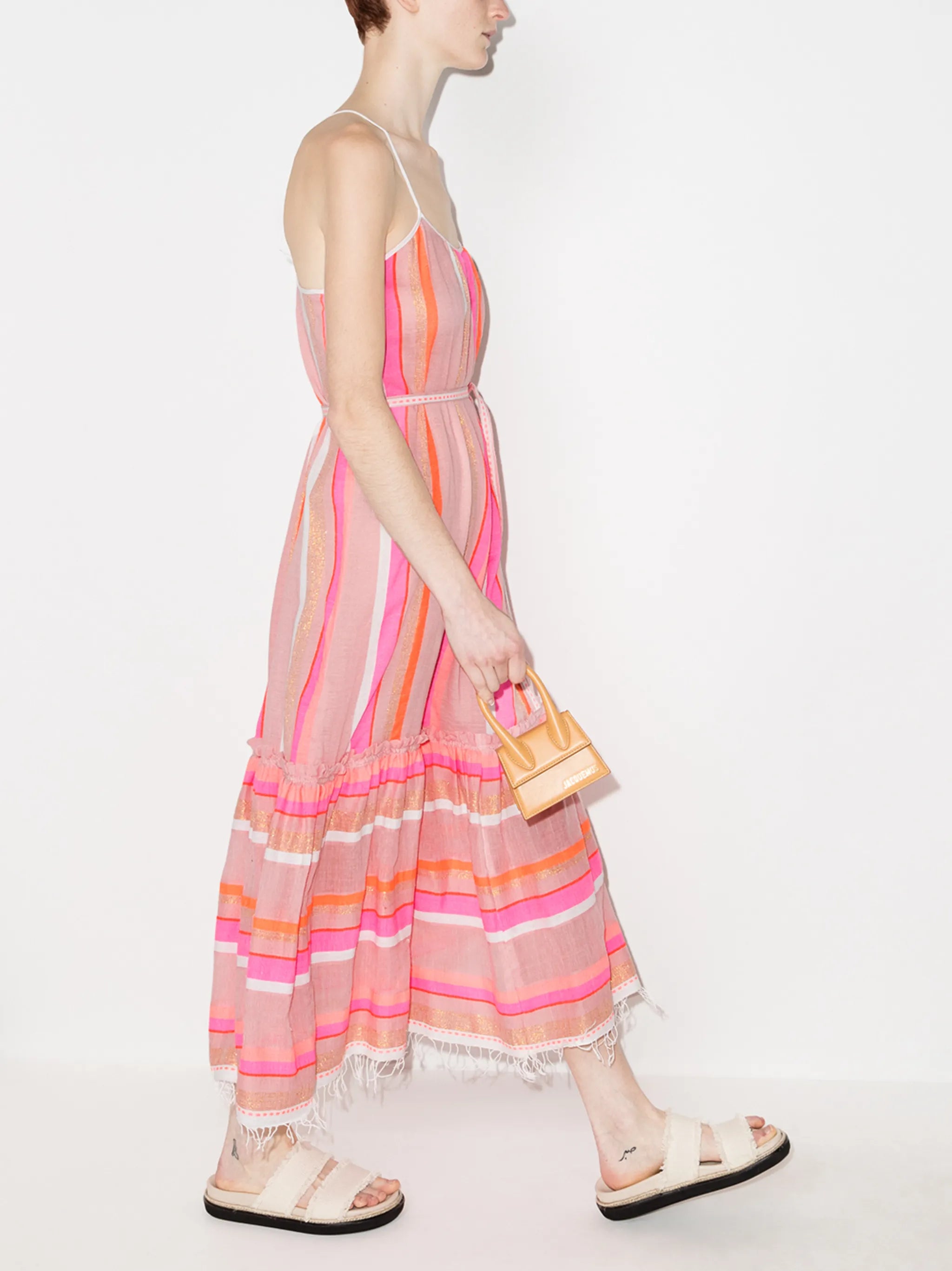 Jikirti belted midi dress