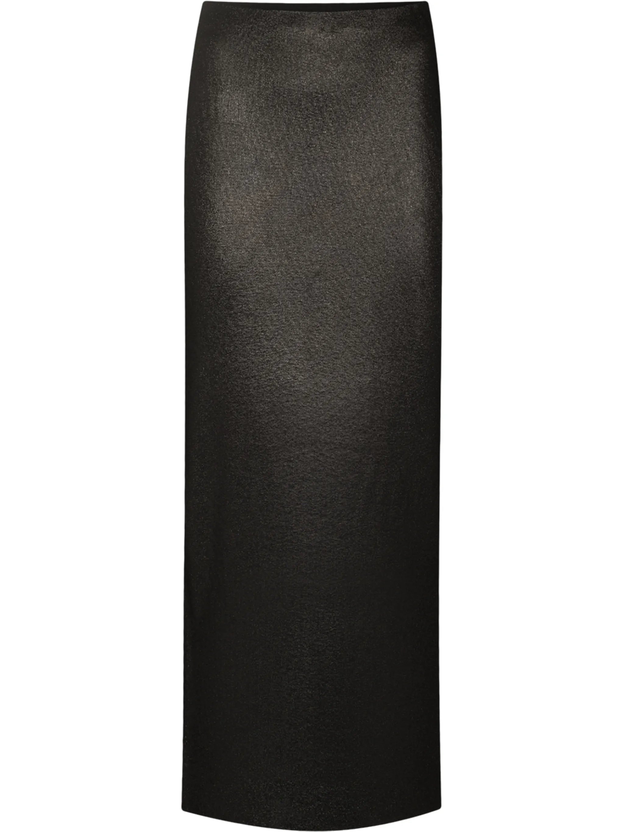metallic-thread high-rise skirt