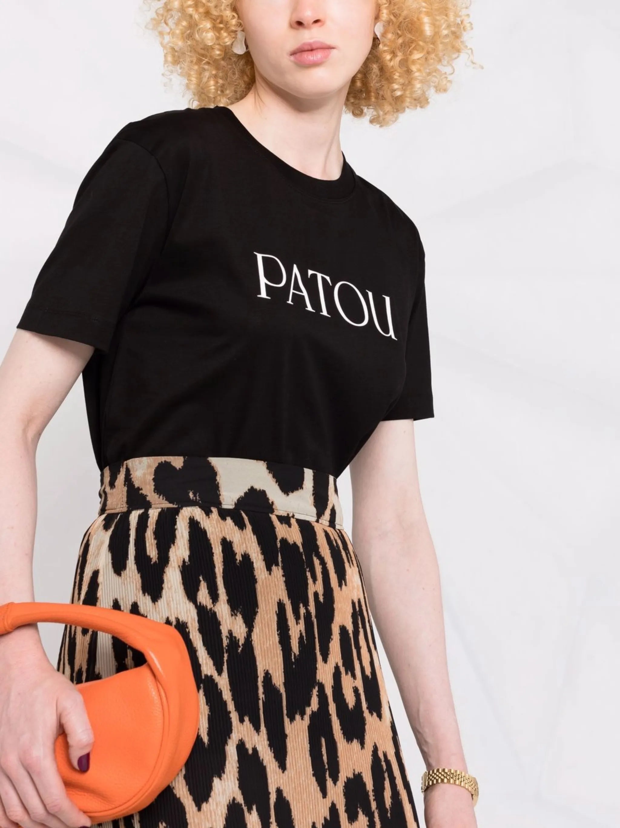 logo-print organic-cotton T-shirt