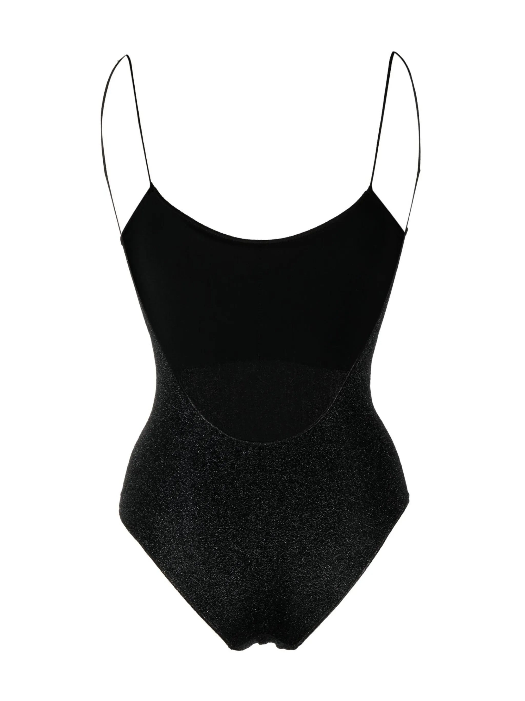 open-back lurex swimsuit