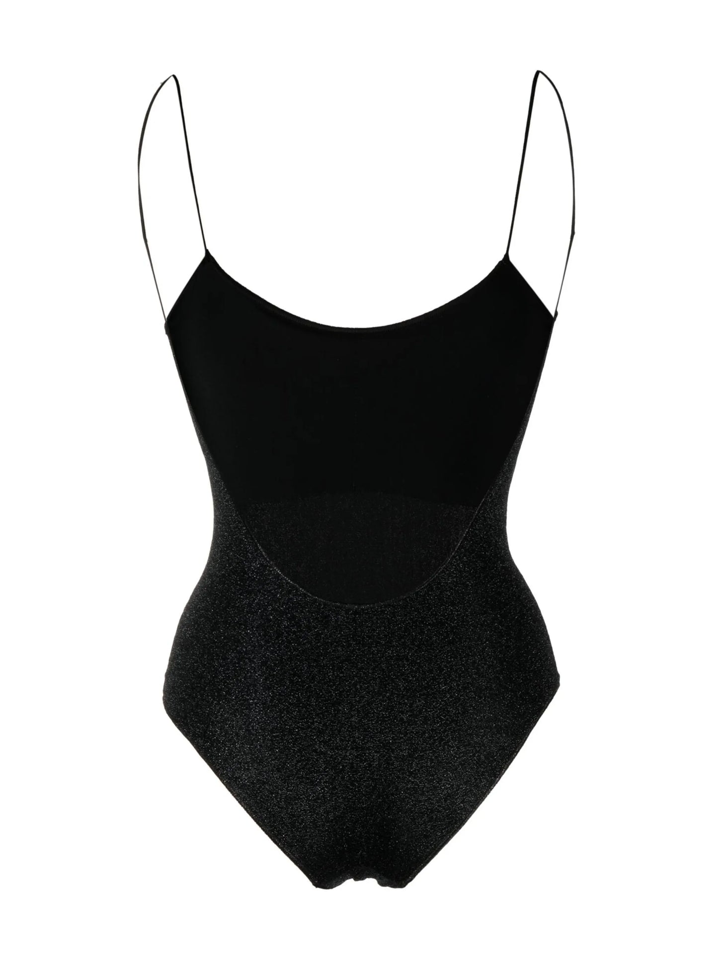 open-back lurex swimsuit