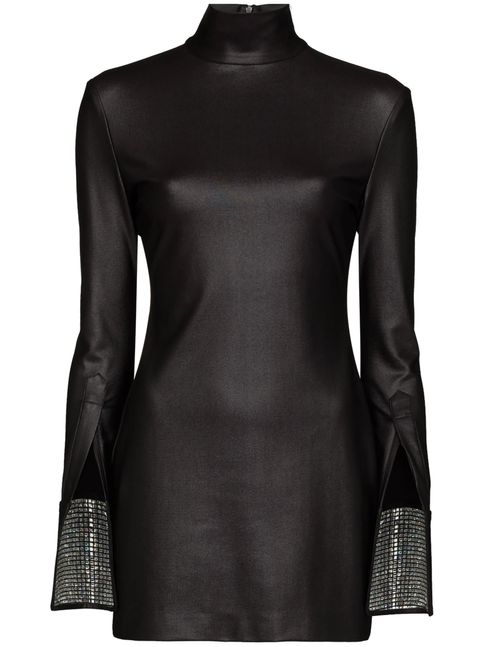 rhinestone-embellished mini dress