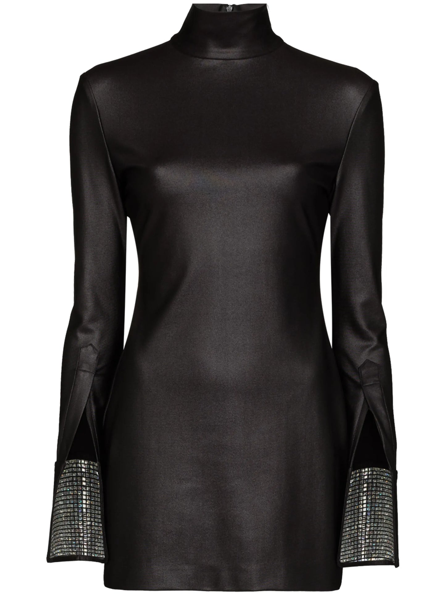 rhinestone-embellished mini dress