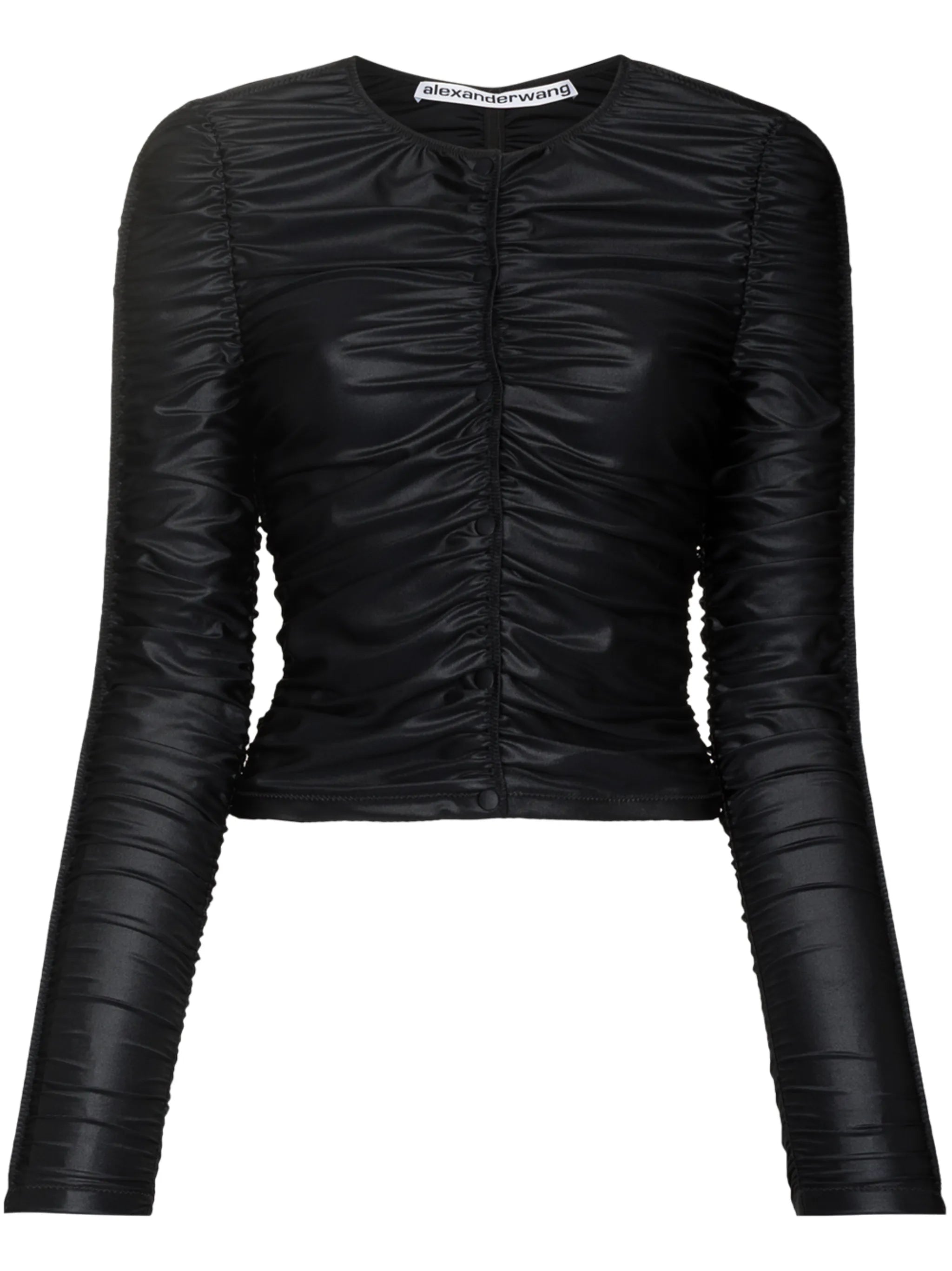 ruched press-stud top