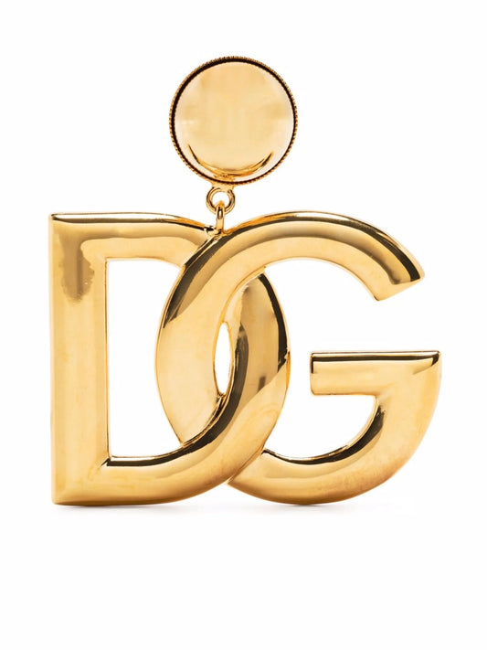 DG-logo clip-on earrings