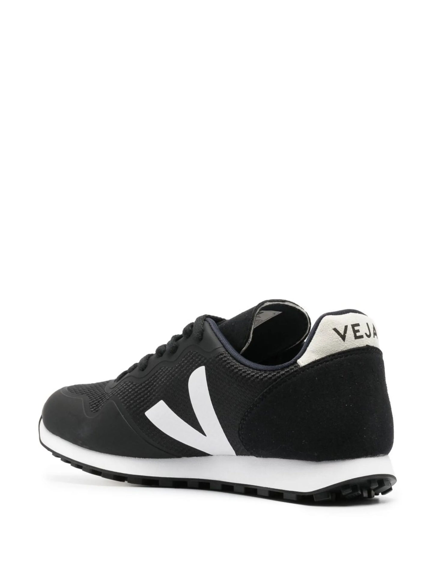 panelled low-top lace-up sneakers