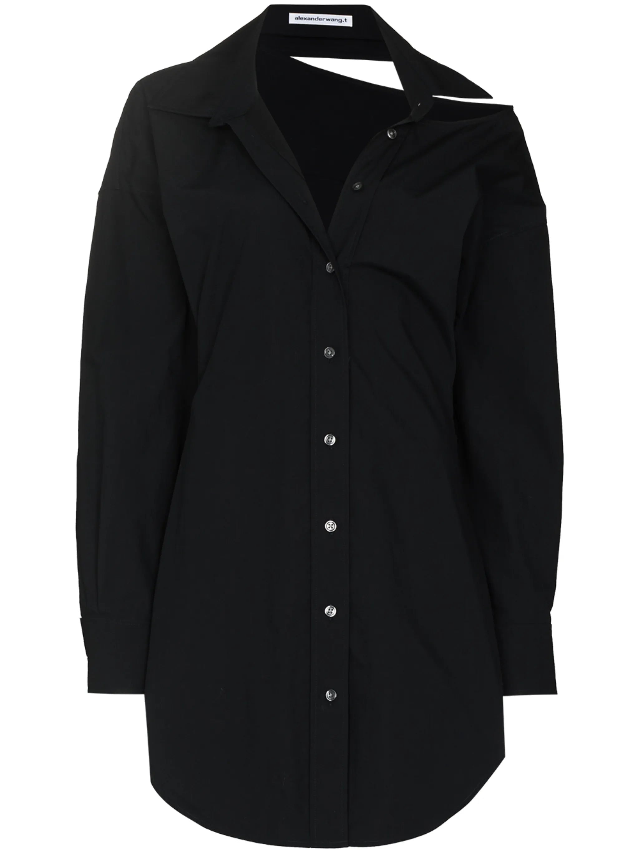 cut-out shirt dress