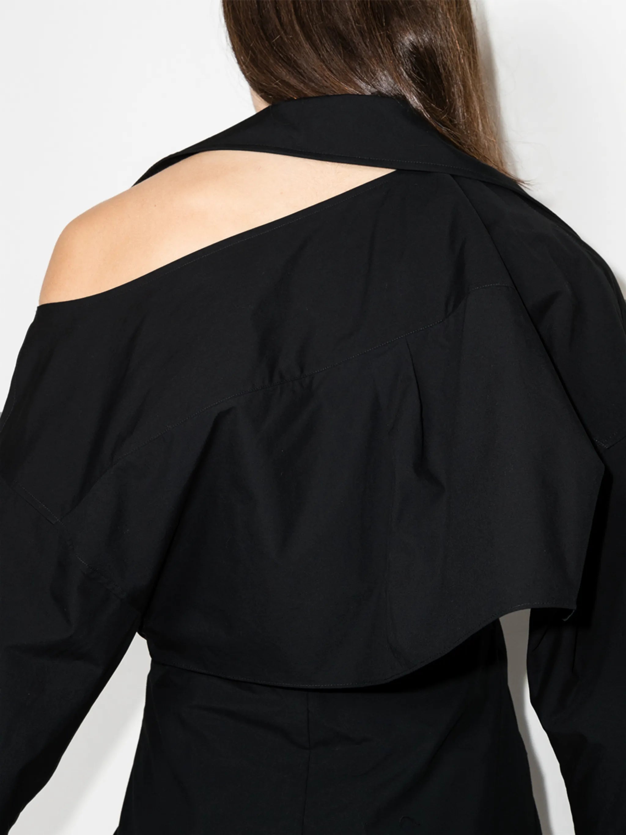 cut-out shirt dress
