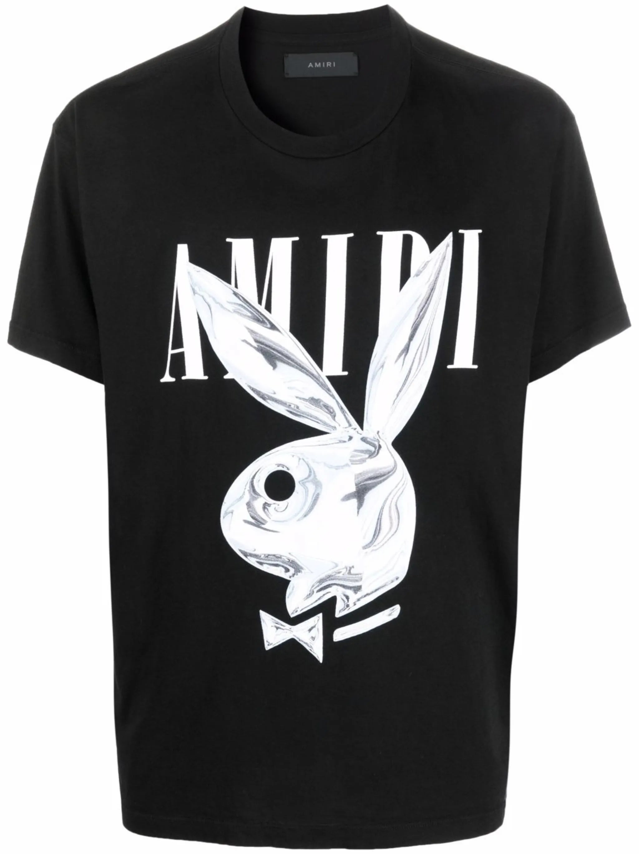 metallic Playboy logo-promo T-shirt