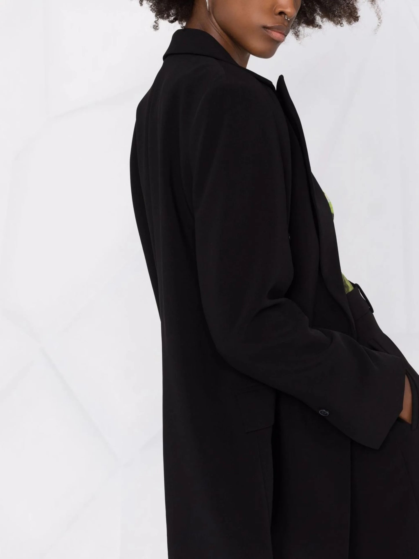 oversized double-breasted jacket